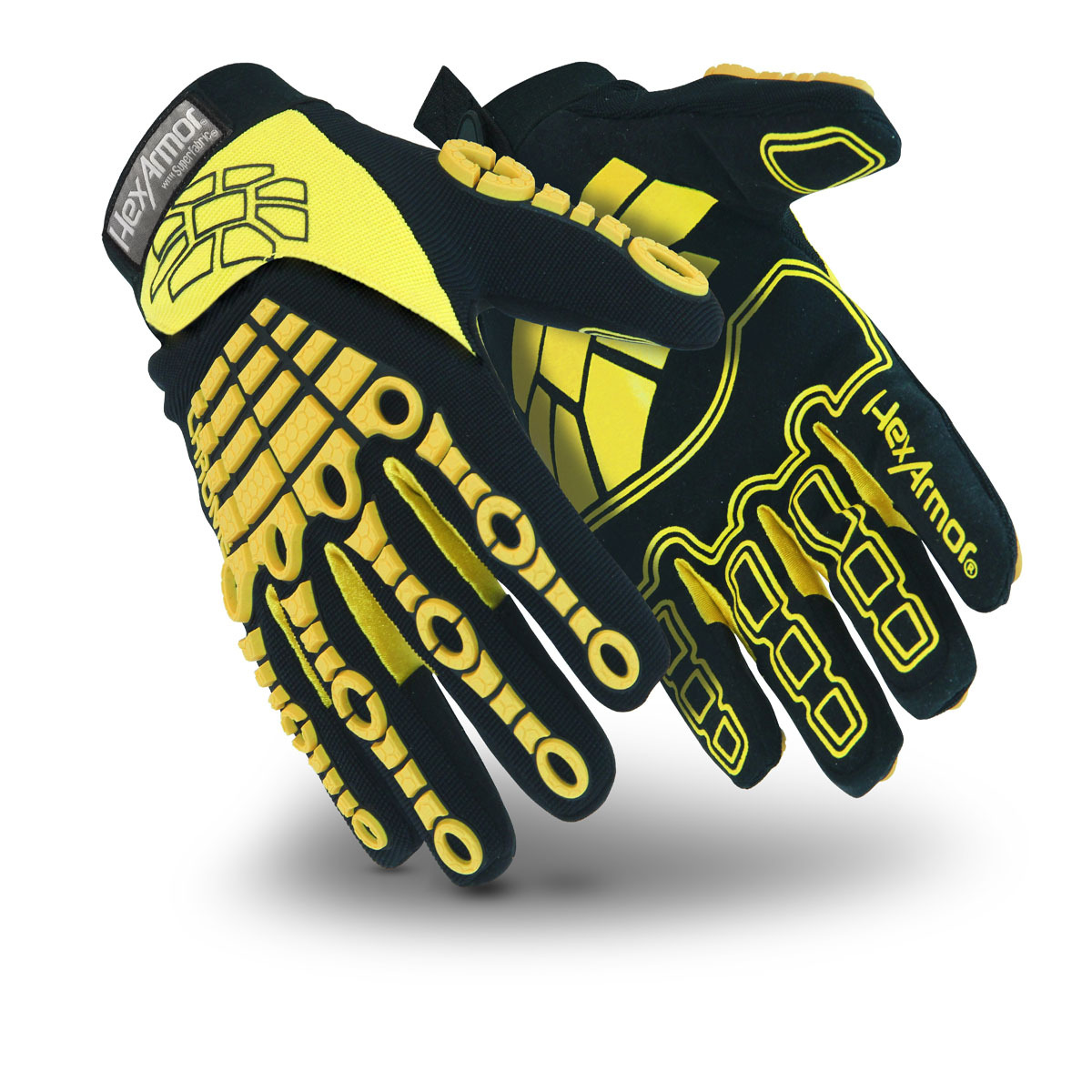 HexArmor® 2X Chrome Series® SuperFabric®, Synthetic Leather And TPR Cut Resistant Gloves HexArmor® 2X Chrome Series® SuperFabric®, Synthetic Leather And TPR Cut Resistant Gloves