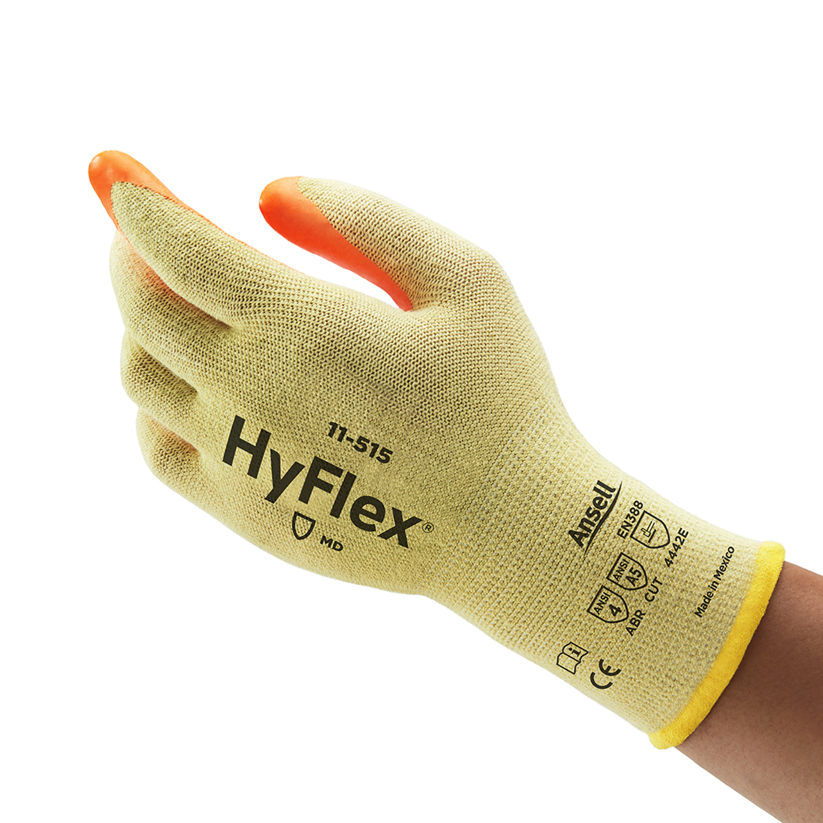 Ansell Size 11 HyFlex® 13 Gauge DuPont™ Kevlar®, Spandex And Stainless Steel Cut Resistant Gloves With Foam Nitrile Coated Palm
