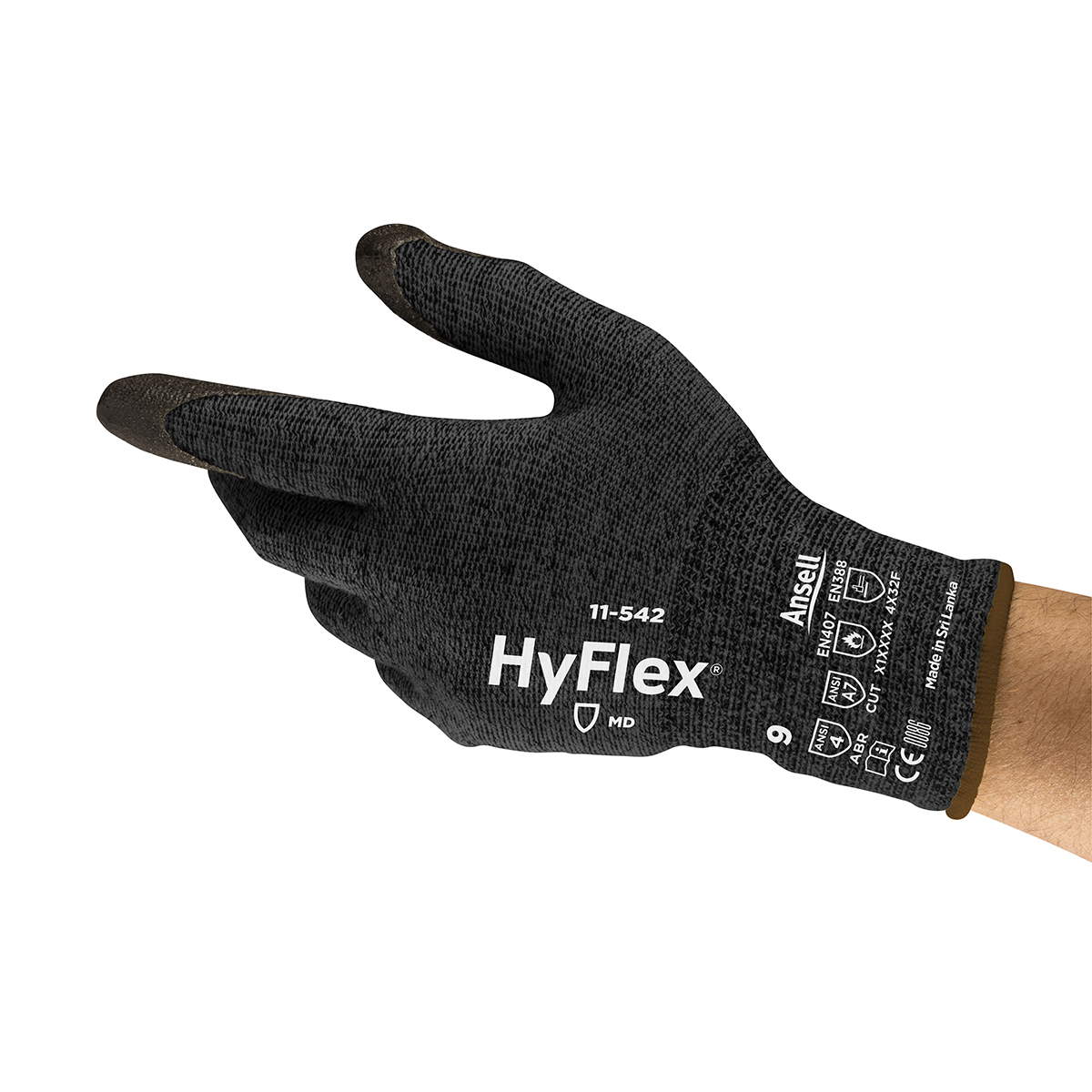 Ansell HyFlex® 13 Gauge INTERCEPT™ Technology Cut Resistant Gloves With Foam Nitrile Coated Palm And ANSELL GRIP™ TECHNO