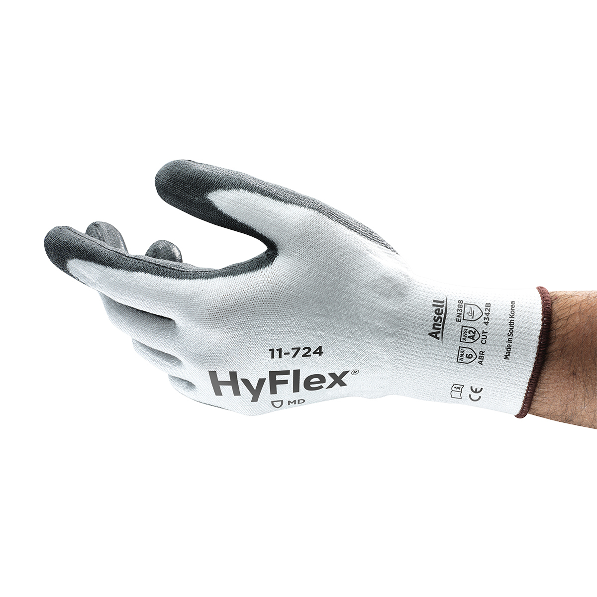Ansell Size 11 HyFlex® 13 Gauge INTERCEPT™ Technology Cut Resistant Gloves With Polyurethane Coated Palm