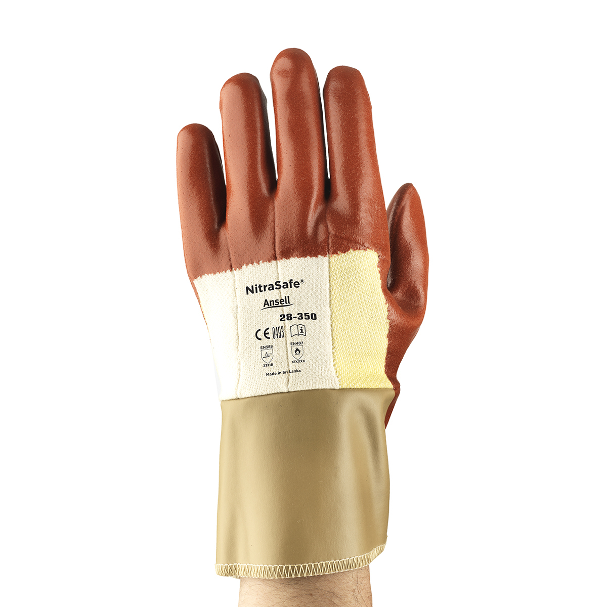 Ansell Size 10 Nitrasafe® DuPont™ Kevlar® Cut Resistant Gloves With Nitrile Coated Palm