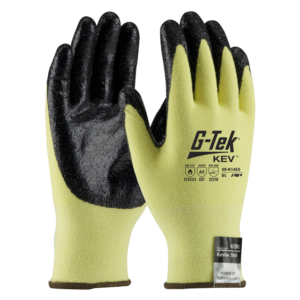 PIP® Large G-Tek® KEV™ 15 Gauge DuPont™ Kevlar® Cut Resistant Gloves With Nitrile Coating