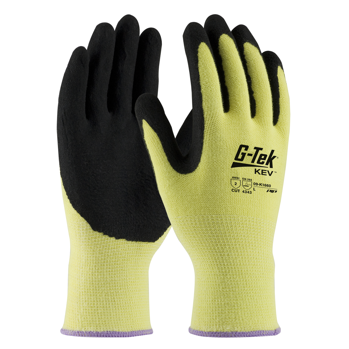 PIP® Large G-Tek® KEV™ DuPont™ Kevlar® Cut Resistant Gloves With MicroSurface™ Nitrile Coating