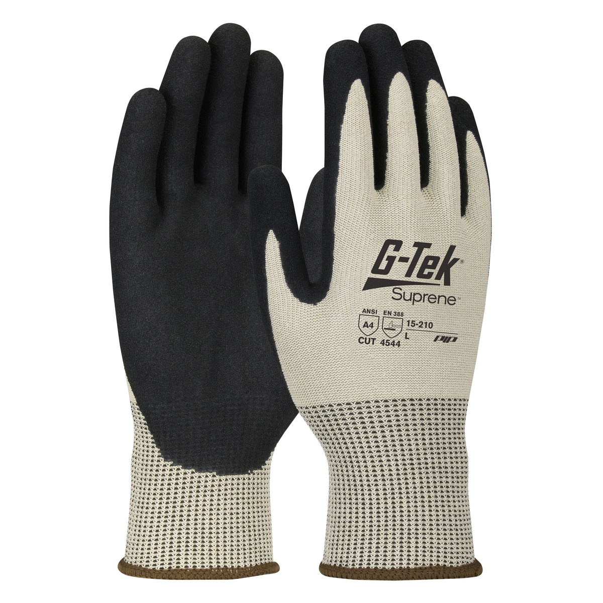 PIP® Large G-Tek® Suprene™ 13 Gauge Nanotech/Graphene Fiber Cut Resistant Gloves With MicroSurface™ Nitrile Coated Palm