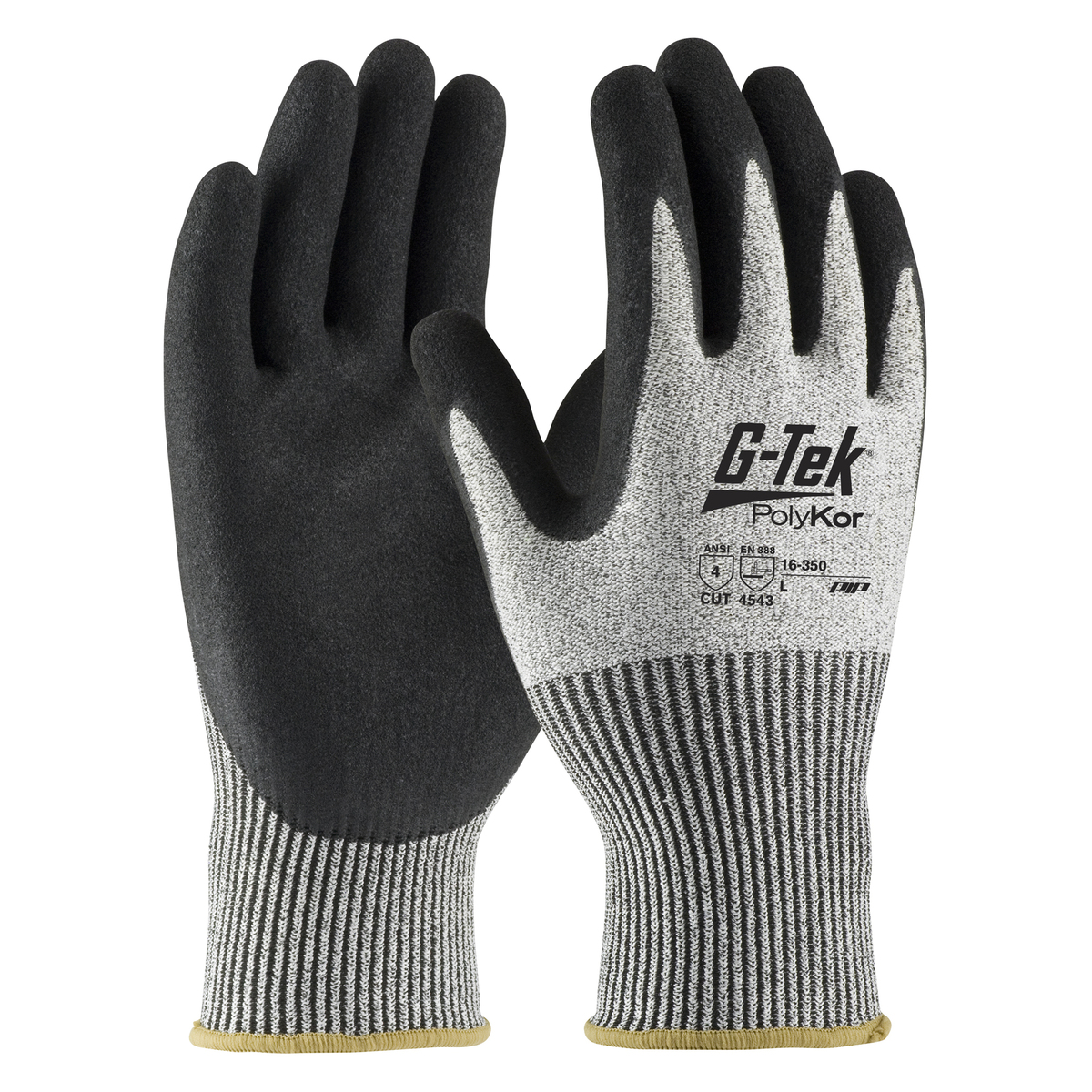 PIP® Large G-Tek® PolyKor® 13 Gauge PolyKor® Cut Resistant Gloves With Nitrile Coating