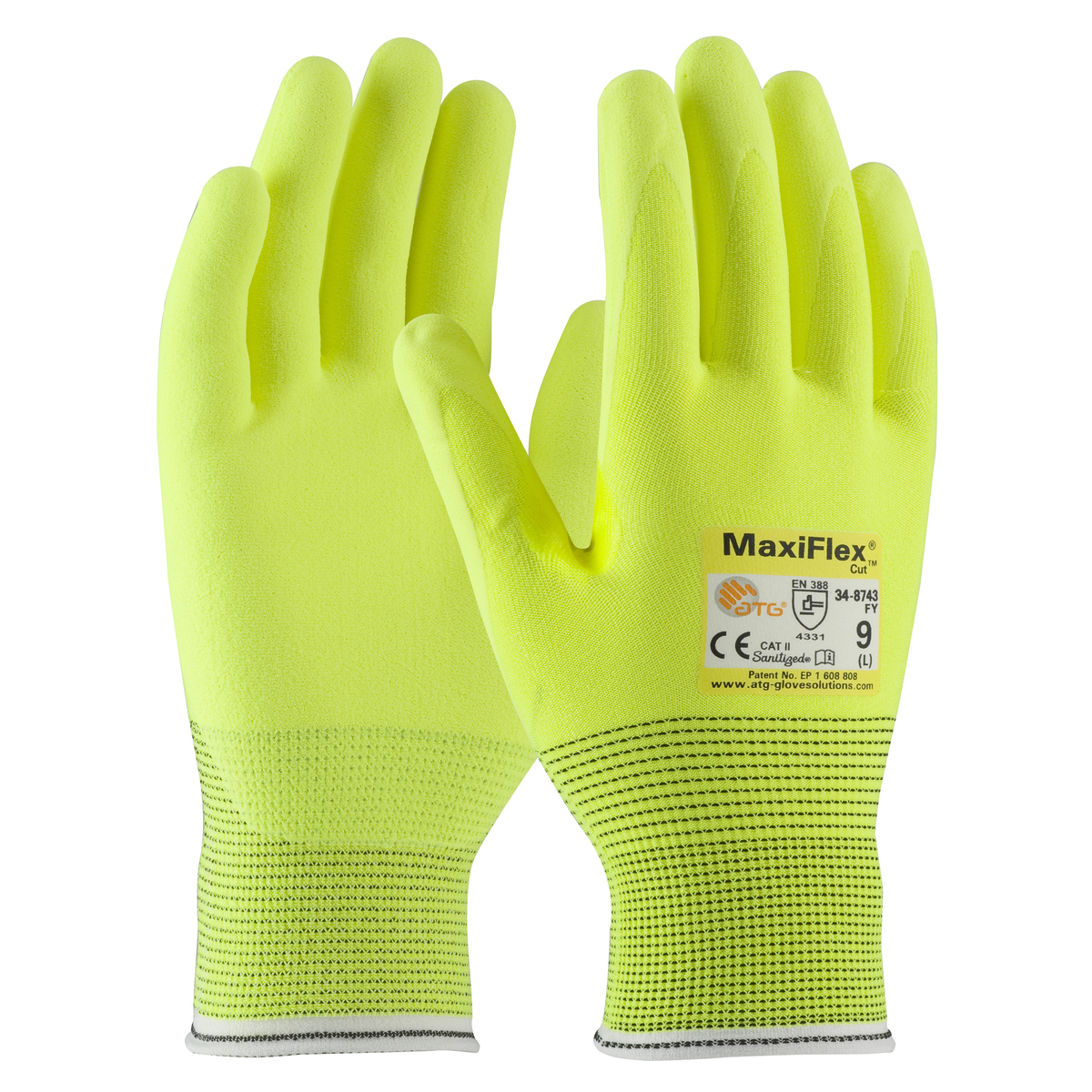 PIP® Medium MaxiFlex® Cut™ 15 Gauge Engineered Yarn Cut Resistant Gloves With Nitrile Coating