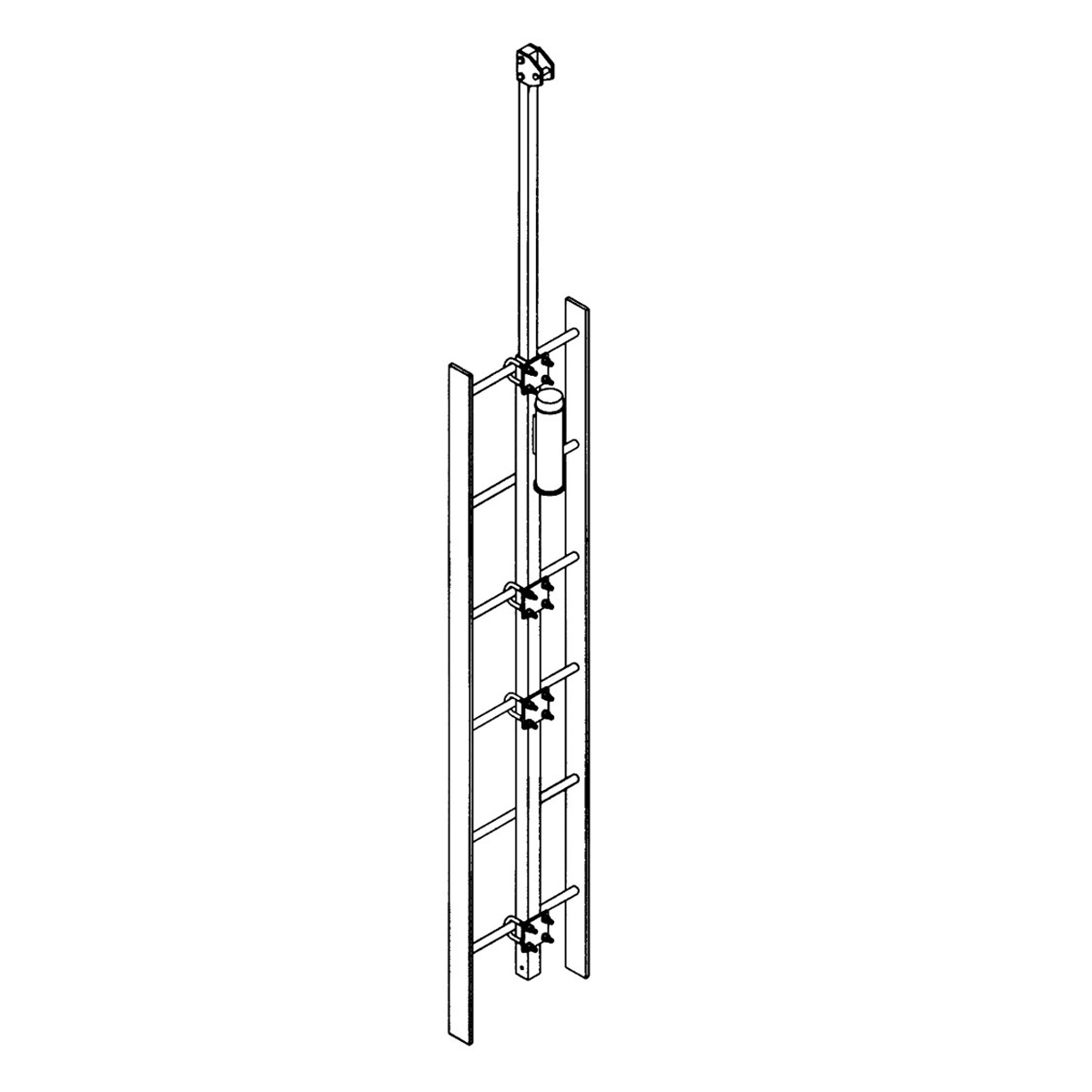 3M DBISALA LadSaf Grab Bar Extension Galvanized Top B D626116336 for sale online at autumn supply