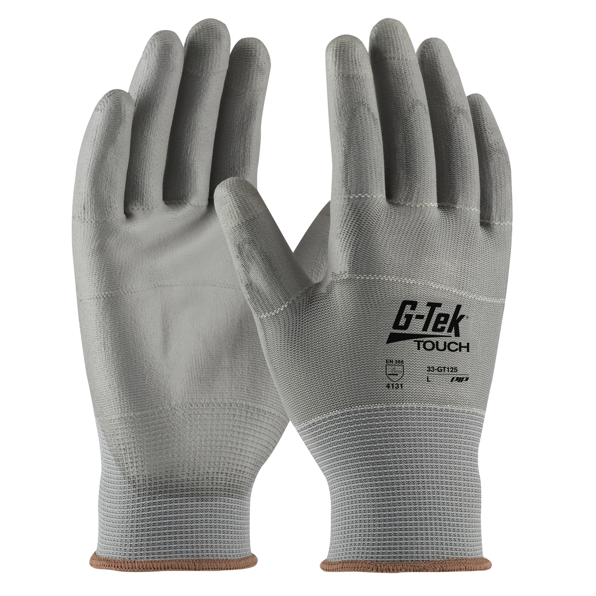 PIP® Large G-Tek® Touch 13 Gauge Gray Nitrile Palm And Finger Coated Work Gloves With Nylon And Polyester Liner And Continuous K