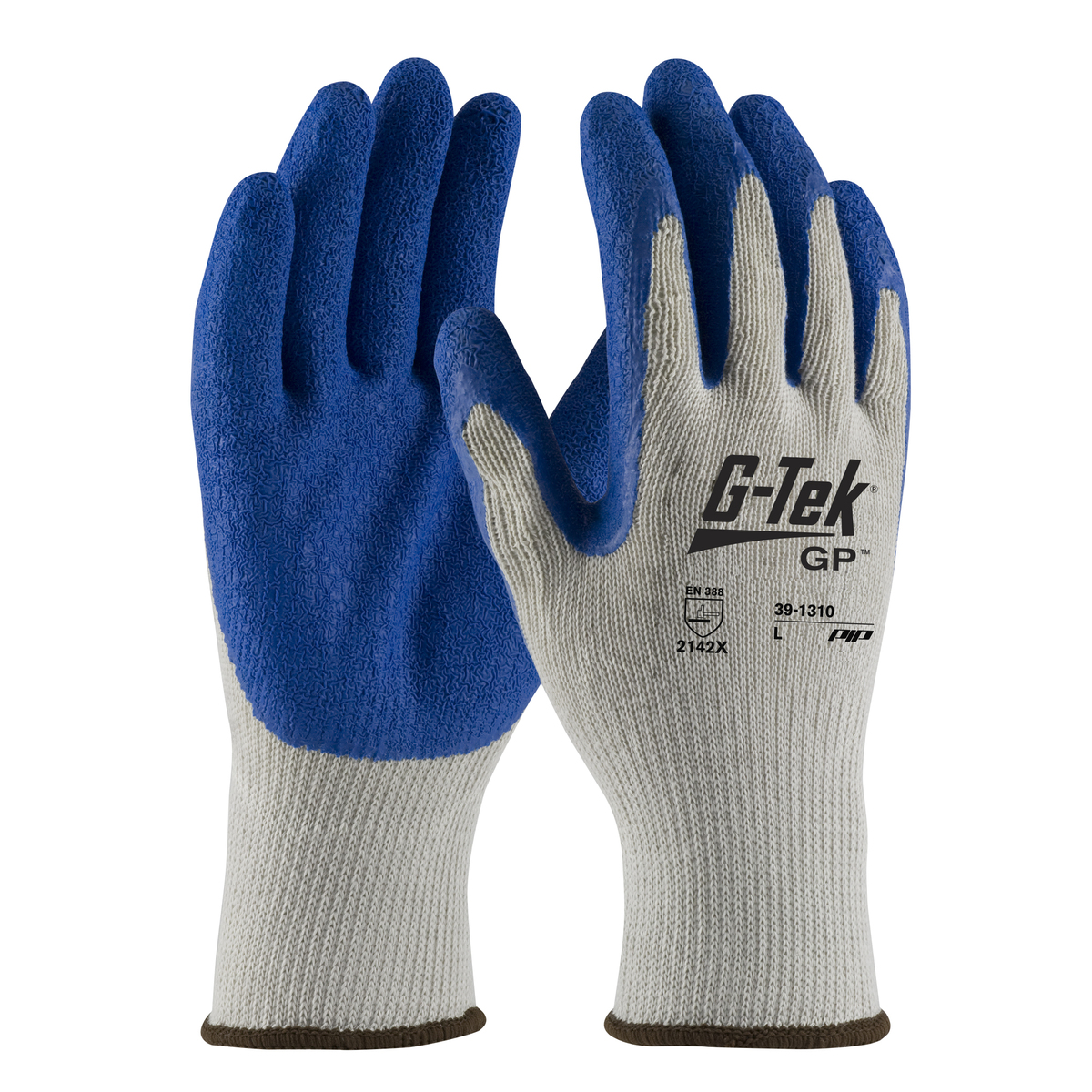 PIP GTek GP 10 Gauge Blue Nitrile Palm & Finger Coate PIP39-1310/M for sale online at autumn supply