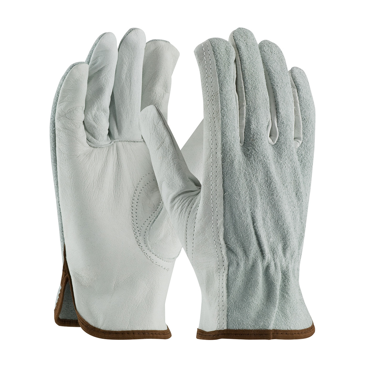 PIP® Medium Natural Top Grain Cowhide Unlined Drivers Gloves