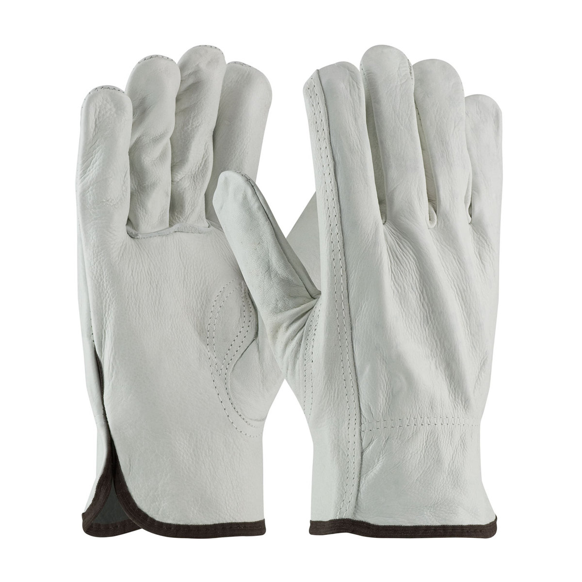 PIP® Medium Natural Top Grain Cowhide Unlined Drivers Gloves