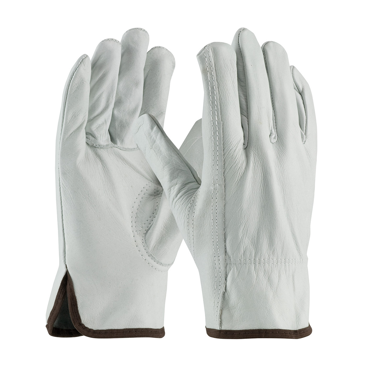 PIP® Medium Natural Top Grain Cowhide Unlined Drivers Gloves