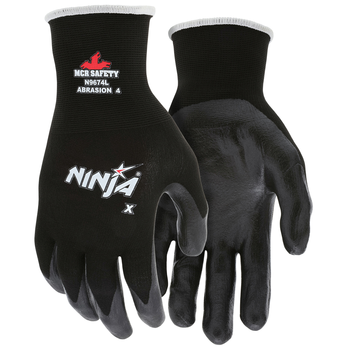 MCR Safety Ninja X 15 Gauge Black BiPolymer Palm & Fi MEGN9674M for sale online at autumn supply