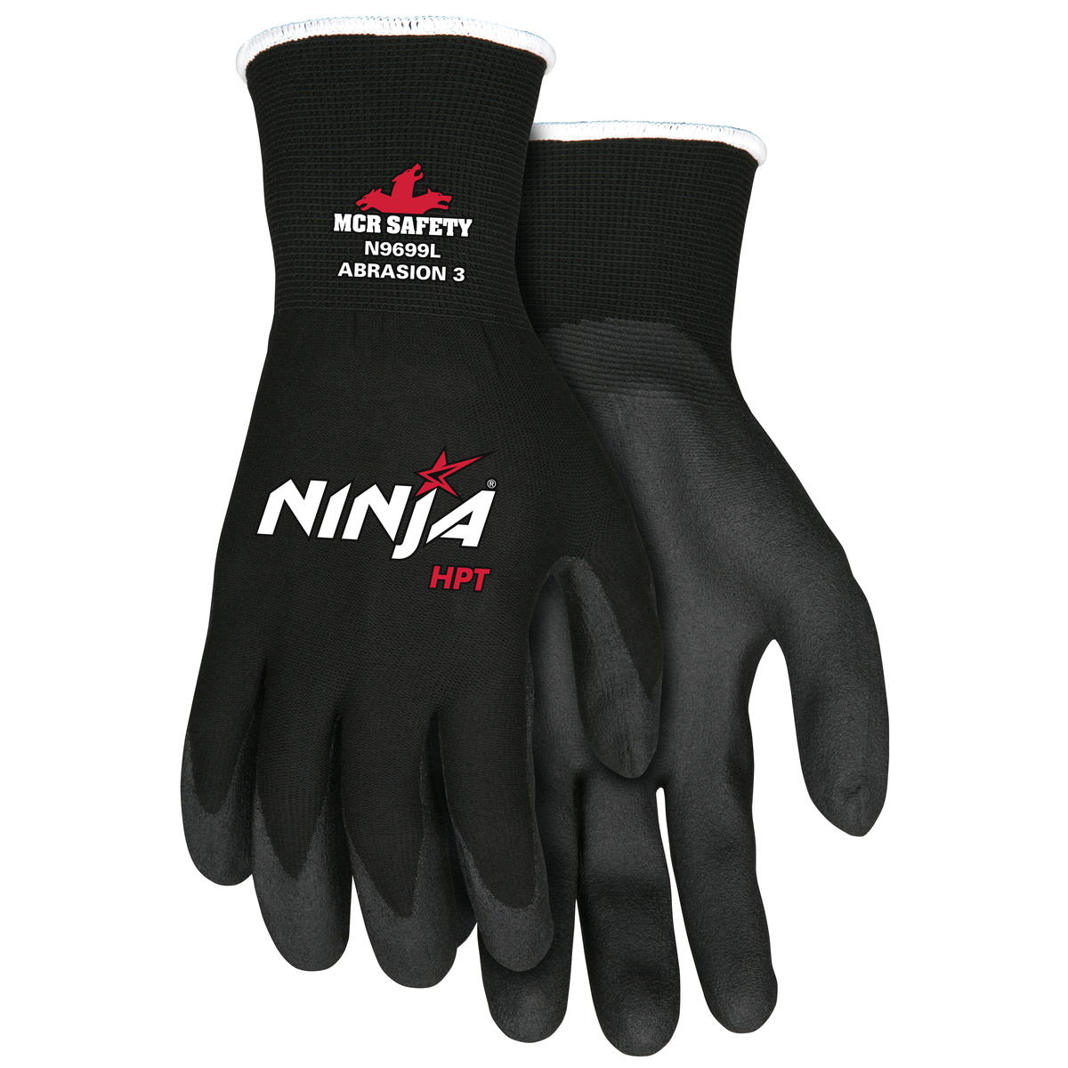 MCR Safety Ninja HPT 15 Gauge Black HPT Foam Palm And MEGN9699XL for sale online at autumn supply