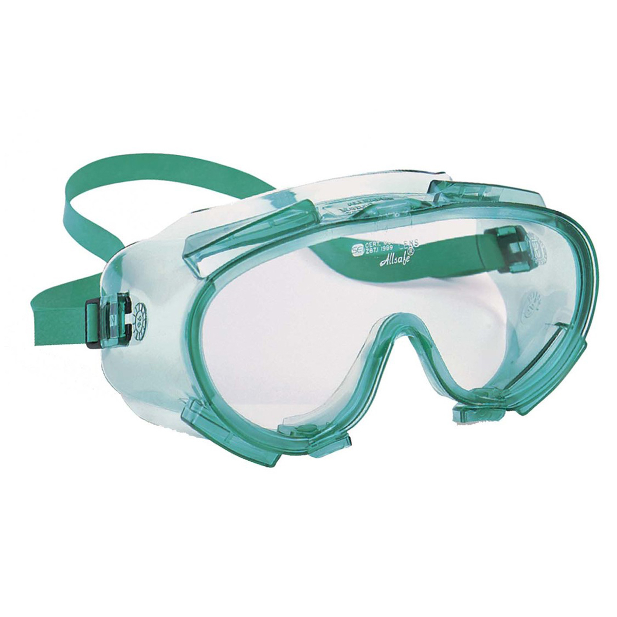 Kimberly-Clark Professional* KleenGuard™ Monogoggle* 211 Indirect Vent Splash Goggles With Green 2-Piece Frame And Clear Anti-Fo