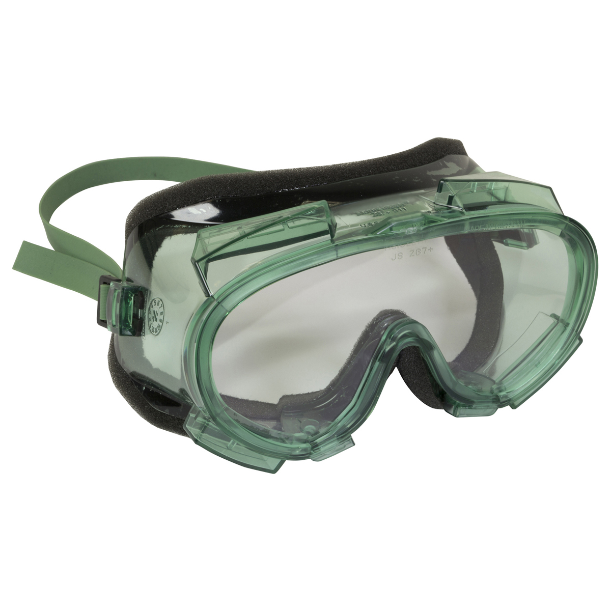 Kimberly-Clark Professional* KleenGuard™ Monogoggle* 211 Splash Goggles With Green Foam Lined Frame And Clear Anti-Fog Lens (Ava
