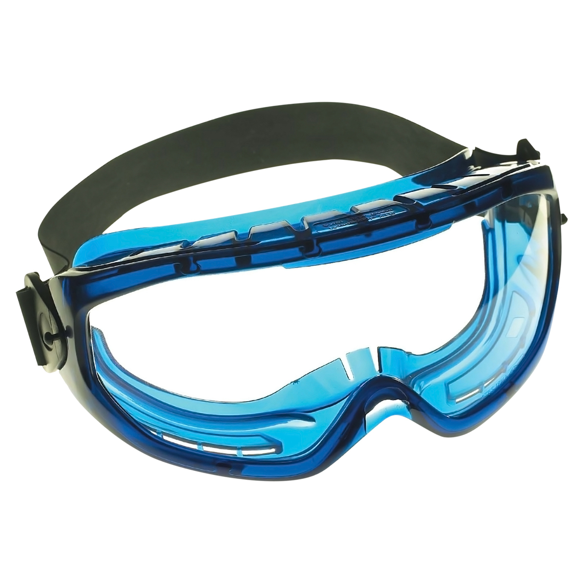 Kimberly-Clark Professional* KleenGuard™ Monogoggle* XTR* Indirect Vent Splash Over The Glasses Goggles With Blue Flexible Frame