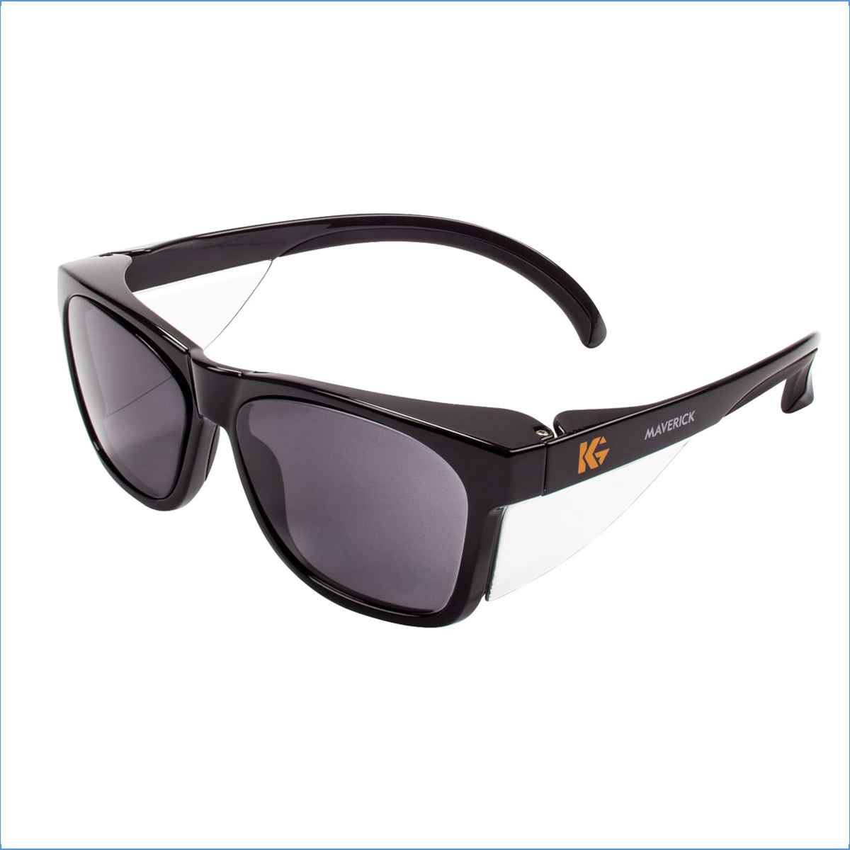 Kimberly-Clark Professional* KleenGuard™ Maverick™ Black Safety Glasses With Smoke Anti-Fog Lens (Availability restrictions appl