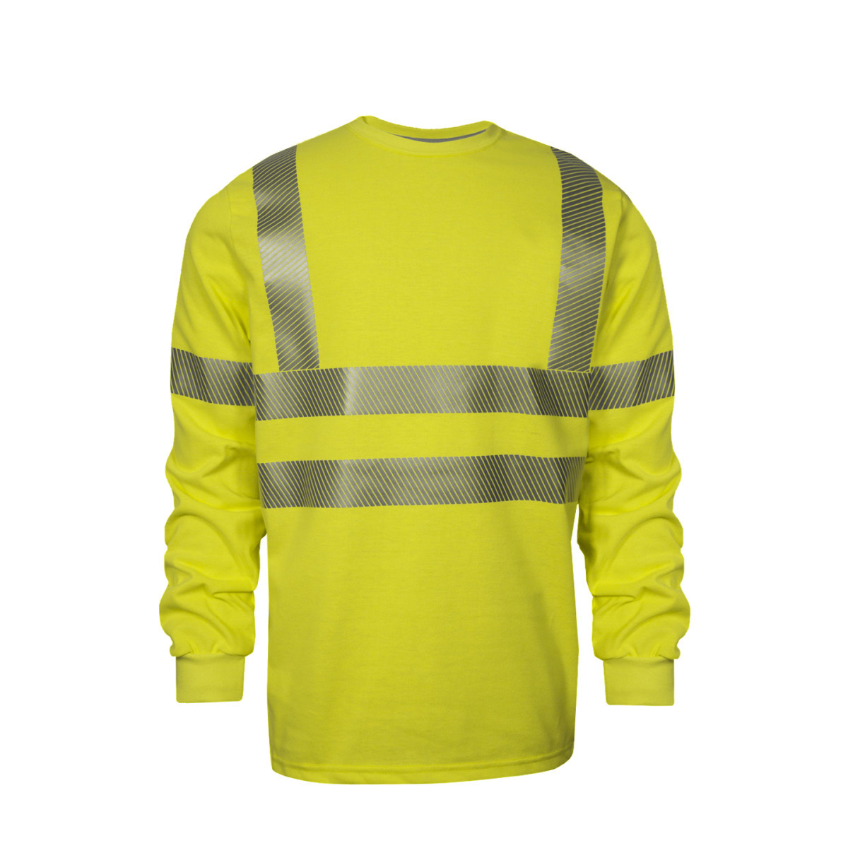 National Safety Apparel® X-Large Hi-Viz Yellow VIZABLE® FR Modacrylic/Cotton Blend Long Sleeve T-Shirt National Safety Apparel® X-Large Hi-Viz Yellow VIZABLE® FR Modacrylic/Cotton Blend Long Sleeve T-Shirt