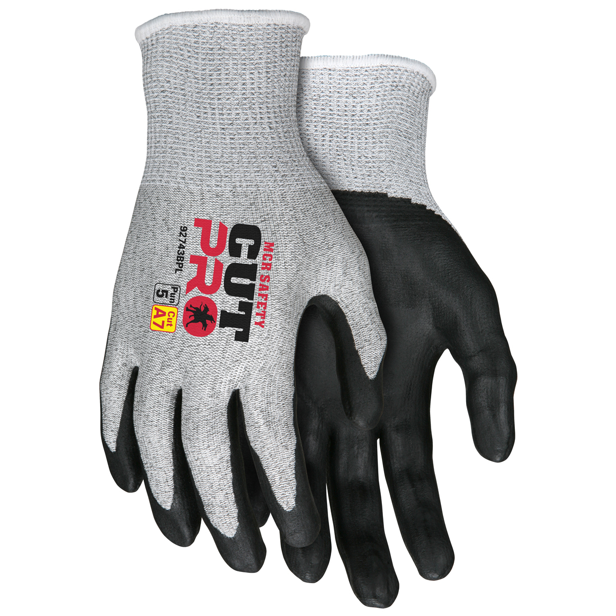 MCR Safety® X-Large Cut Pro™ 13 Gauge HyperMax™ Cut Resistant Gloves With Nitrile Coated Palm