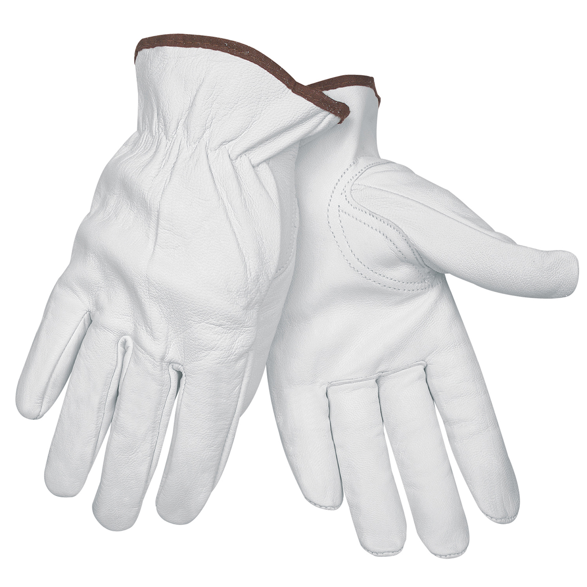 Memphis Glove Large White Premium Goatskin Unlined Drivers Gloves
