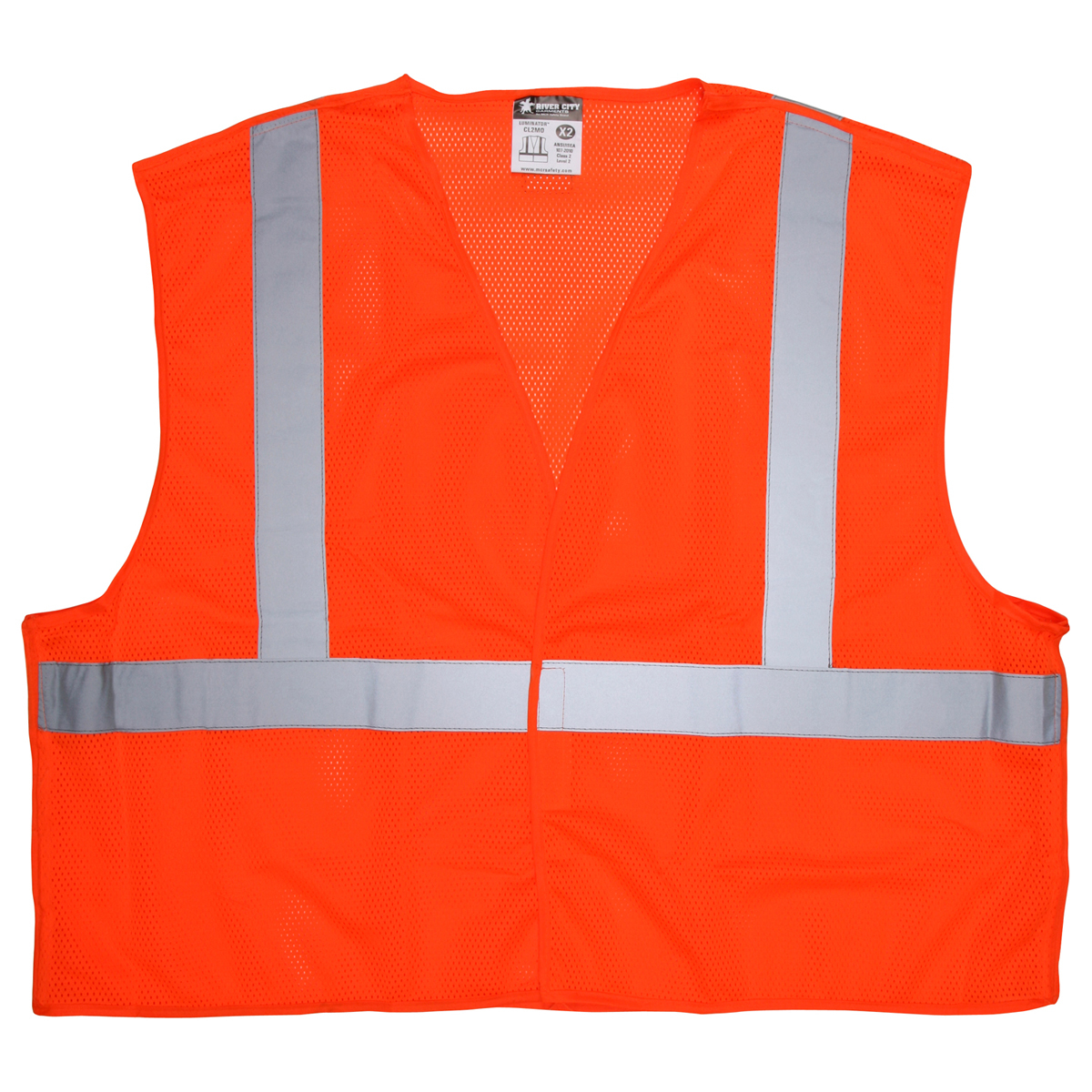 MCR Safety 2X HiViz Orange MCR Safety Polyester Mesh RCRCL2MOX2 for sale online at autumn supply
