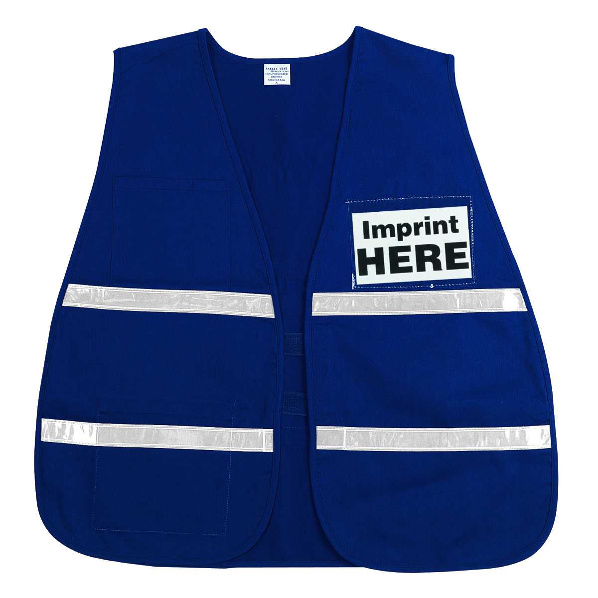MCR Safety® Blue MCR Safety® Cotton/Polyester Incident Command Vest