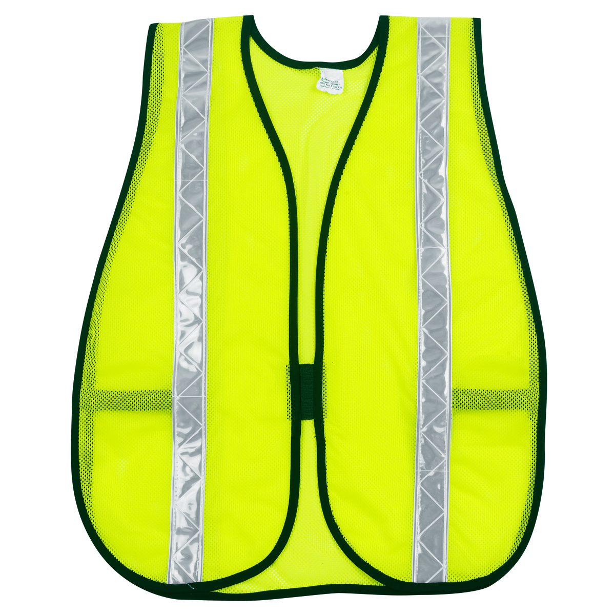 MCR Safety® Hi-Viz Lime MCR Safety® Polyester Mesh General Purpose Chevron Vest