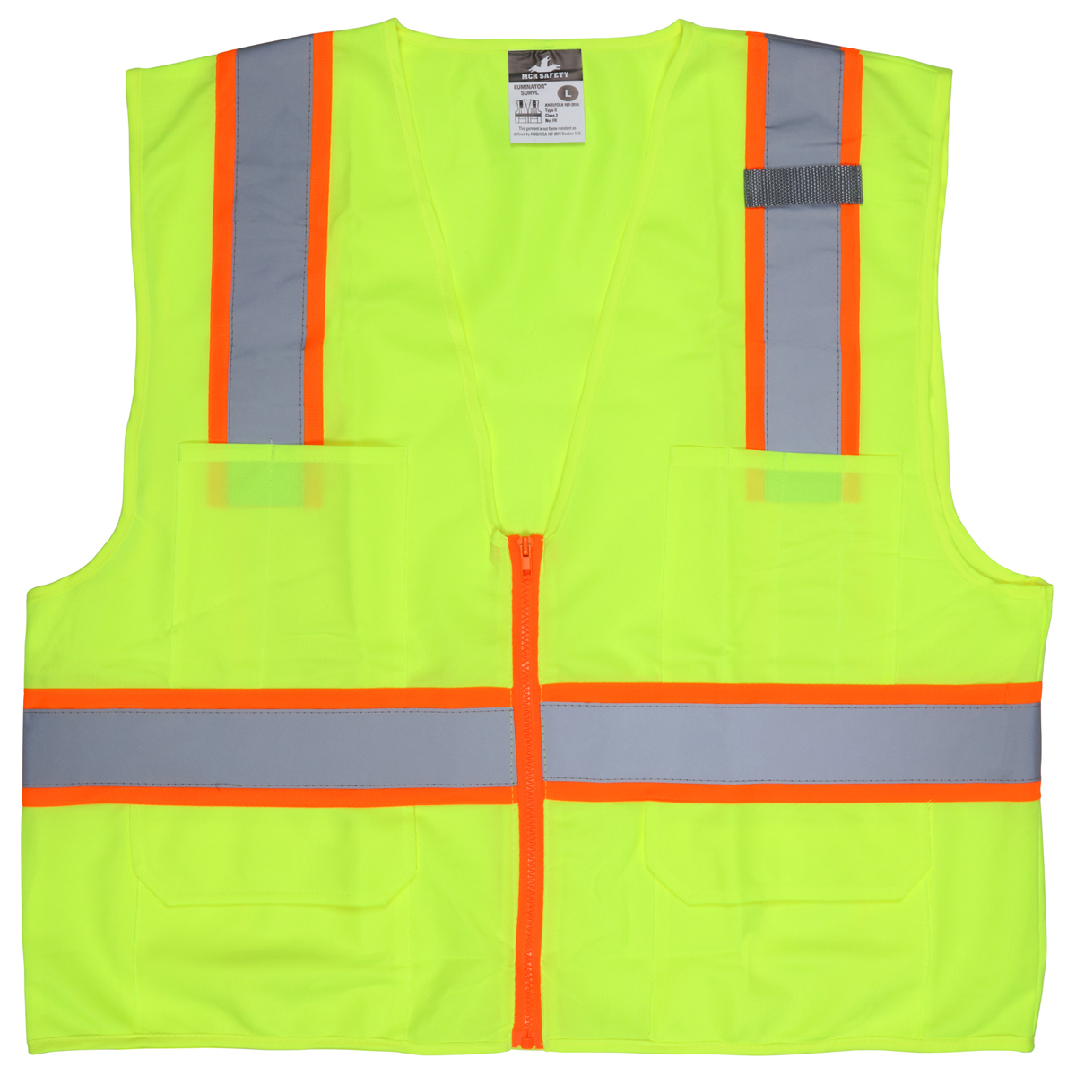 MCR Safety HiViz Lime MCR Safety Polyester Surveyors RCRSURVLXL for sale online at autumn supply