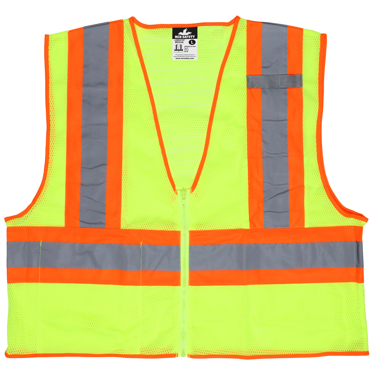 MCR Safety® 4X Hi-Viz Lime MCR Safety® Polyester Mesh Safety Vest