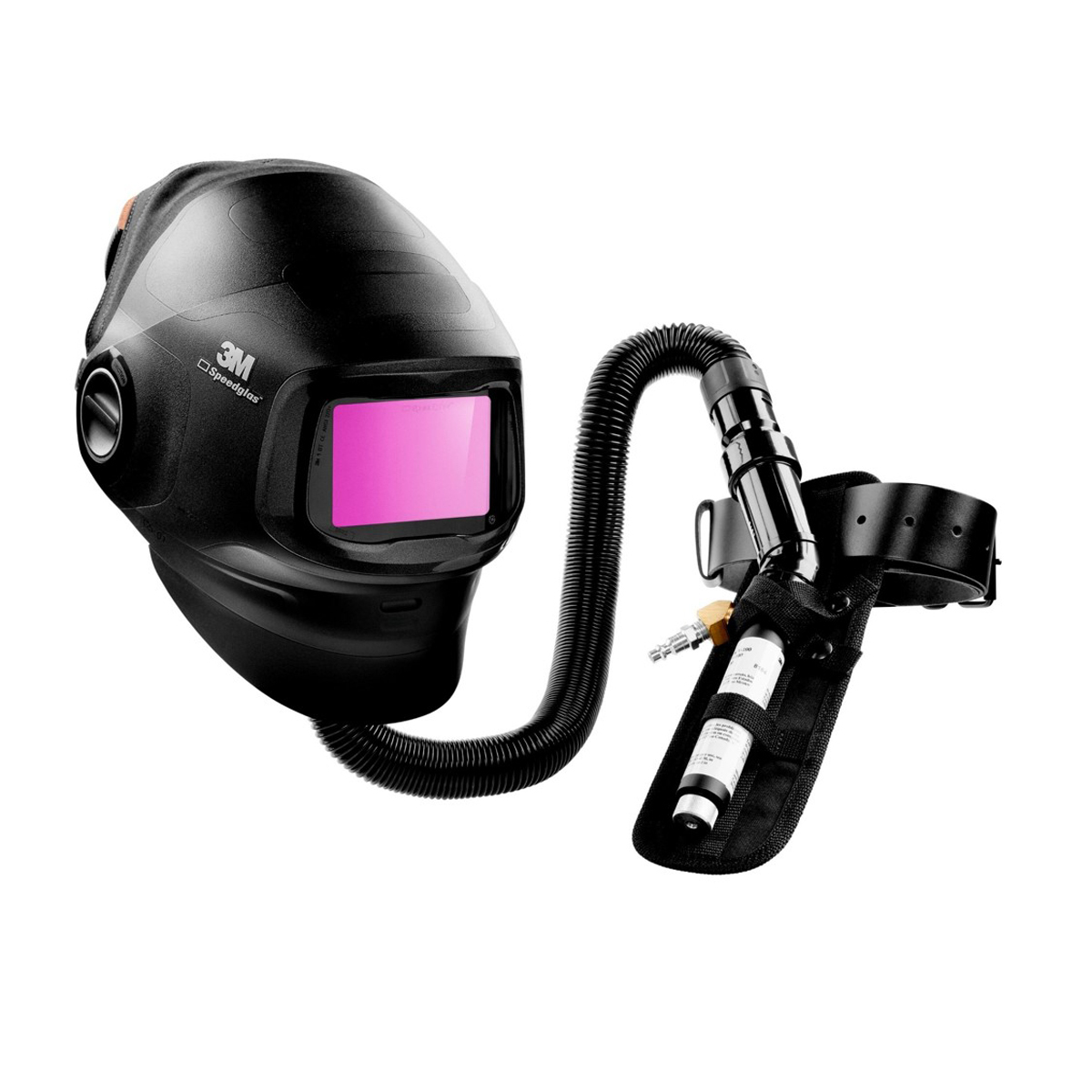 3M™ Speedglas™ G5-01/G5-01VC Heavy Duty Belt-Mounted Supplied Air Welding Helmet With Vortex™ Cooling Valve