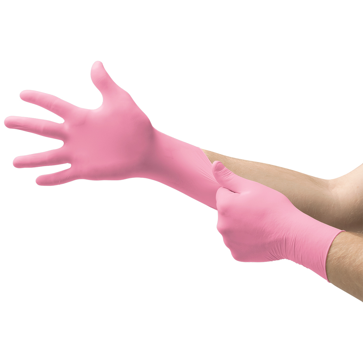 Ansell Large Pink Microflex® ColorTouch® 6.7 mil Natural Rubber Latex Disposable Gloves (Availability restrictions apply.)