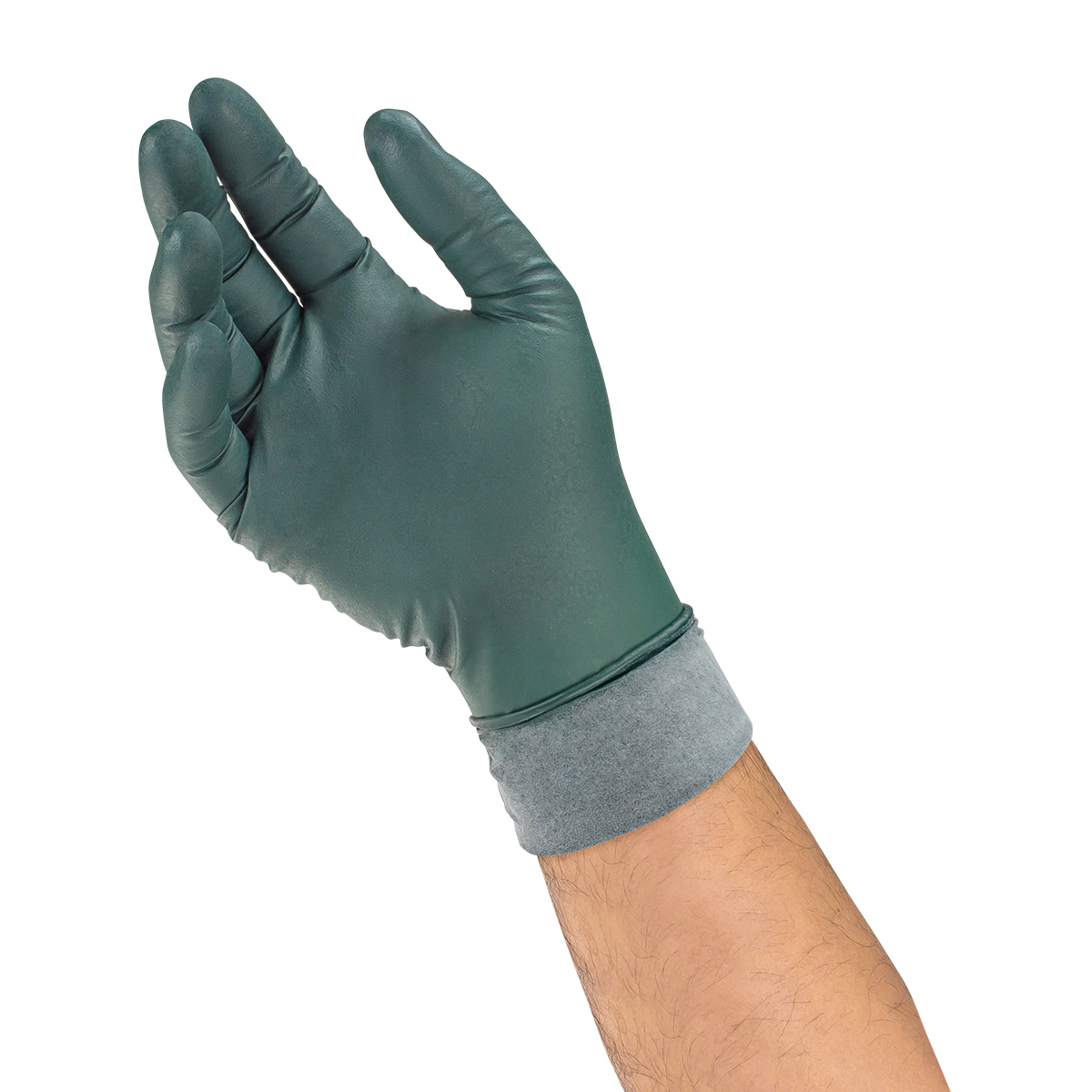Ansell Medium Green Microflex® Dura-Flock™ 7.9 mil Nitrile Disposable Gloves (Availability restrictions apply.)