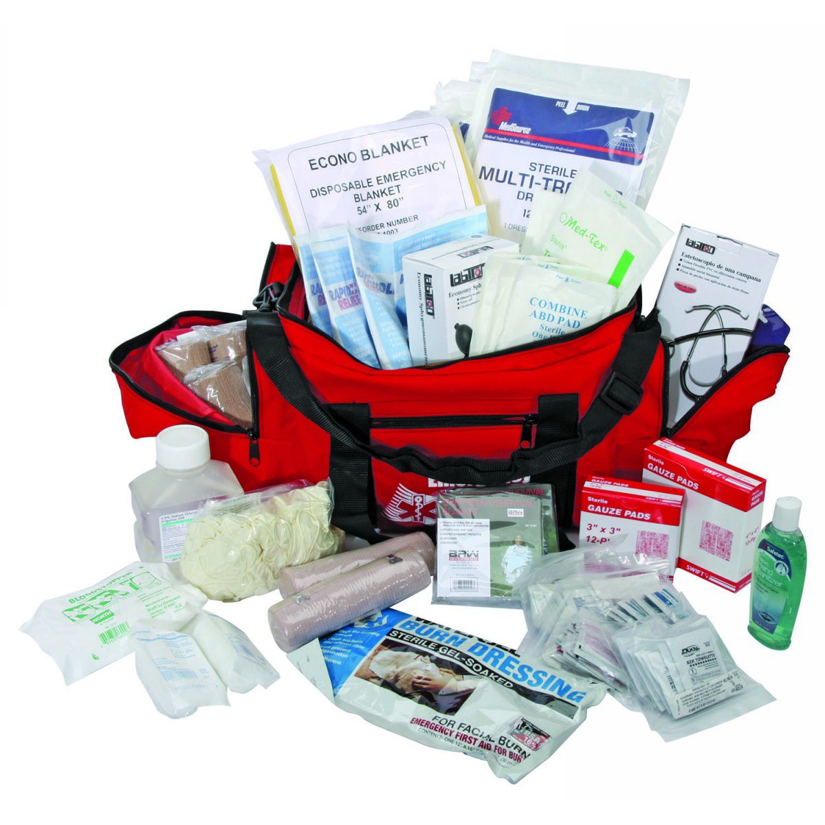 Honeywell North® Red Nylon Medium Major Trauma Kit Honeywell North® Red Nylon Medium Major Trauma Kit