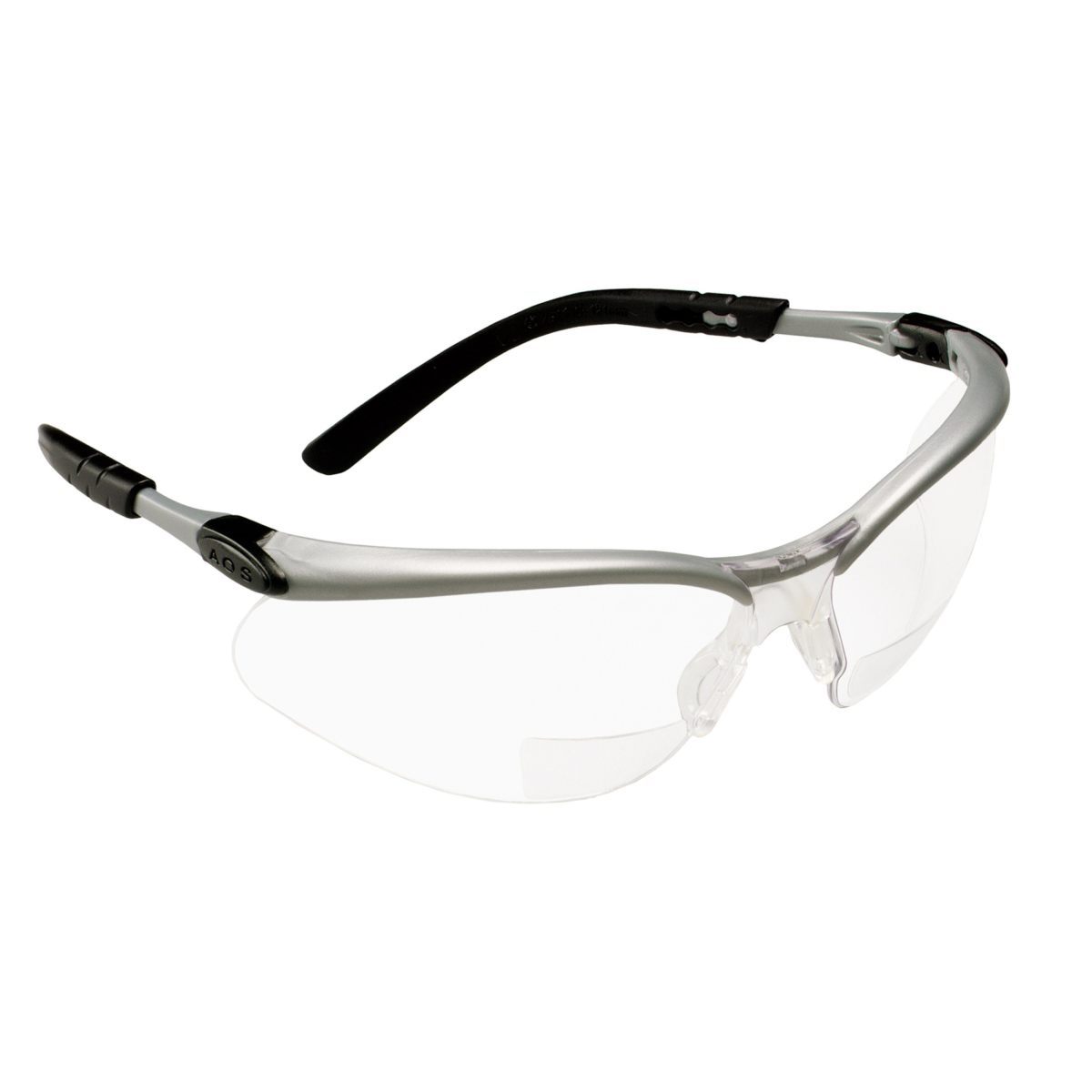 3M™ BX™ Reader Protective Eyewear 11375-00000-20 Clear Lens, Silver Frame, +2.0 Diopter (Availability restrictions apply.)