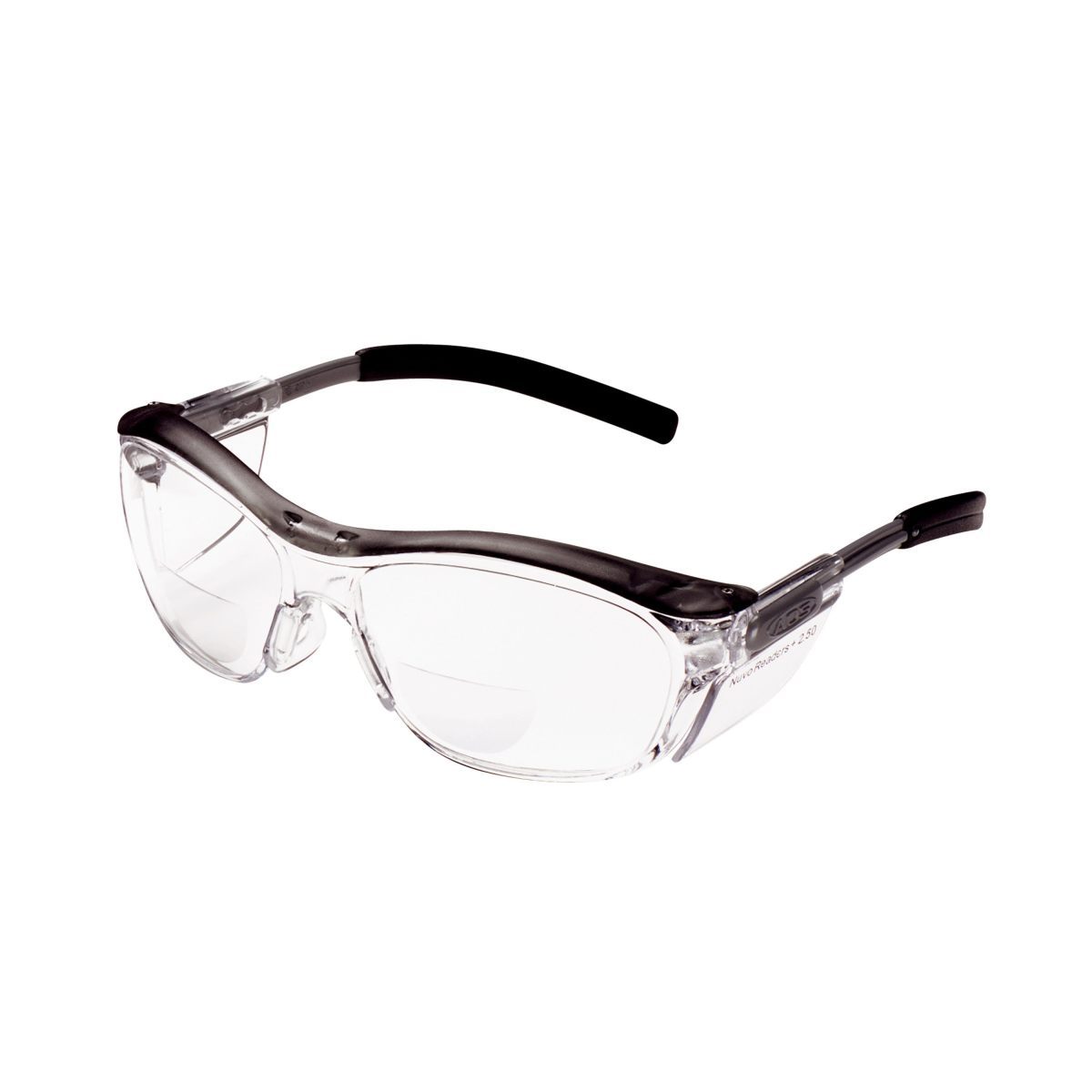 3M™ Nuvo™ Reader Protective Eyewear 11436-00000-20 Clear Lens, Gray Frame, +2.5 Diopter (Availability restrictions apply.)