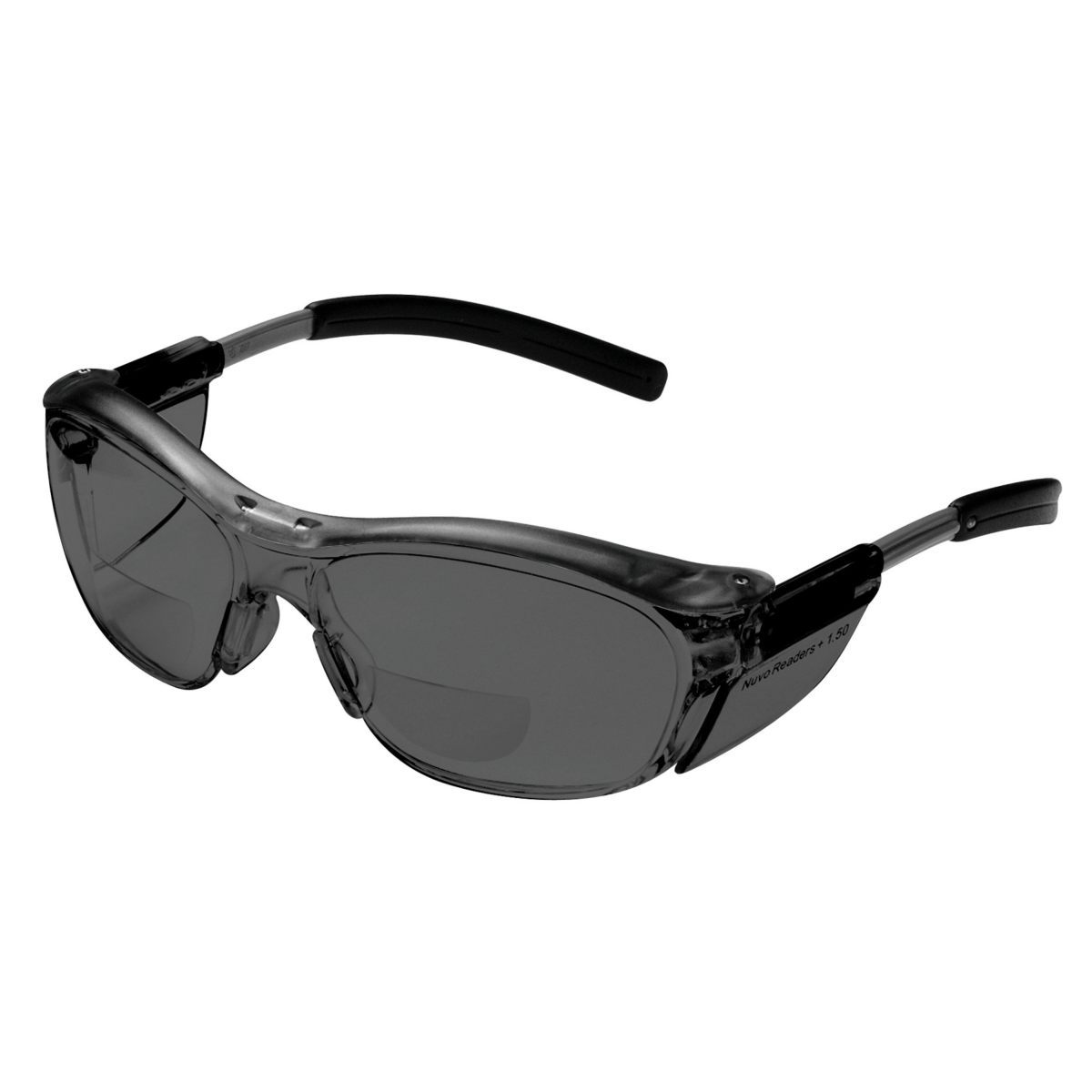3M™ Nuvo™ Reader Protective Eyewear 11500-00000-20 Gray Lens, Gray Frame, +1.5 Diopter (Availability restrictions apply.)