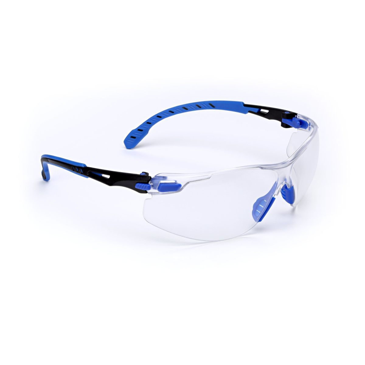 3M™ Solus™ 1000-Series Safety Glasses S1101SGAF, Black/Blue, Clear Scotchgard™ Anti-Fog Lens (Availability restrictions apply.)