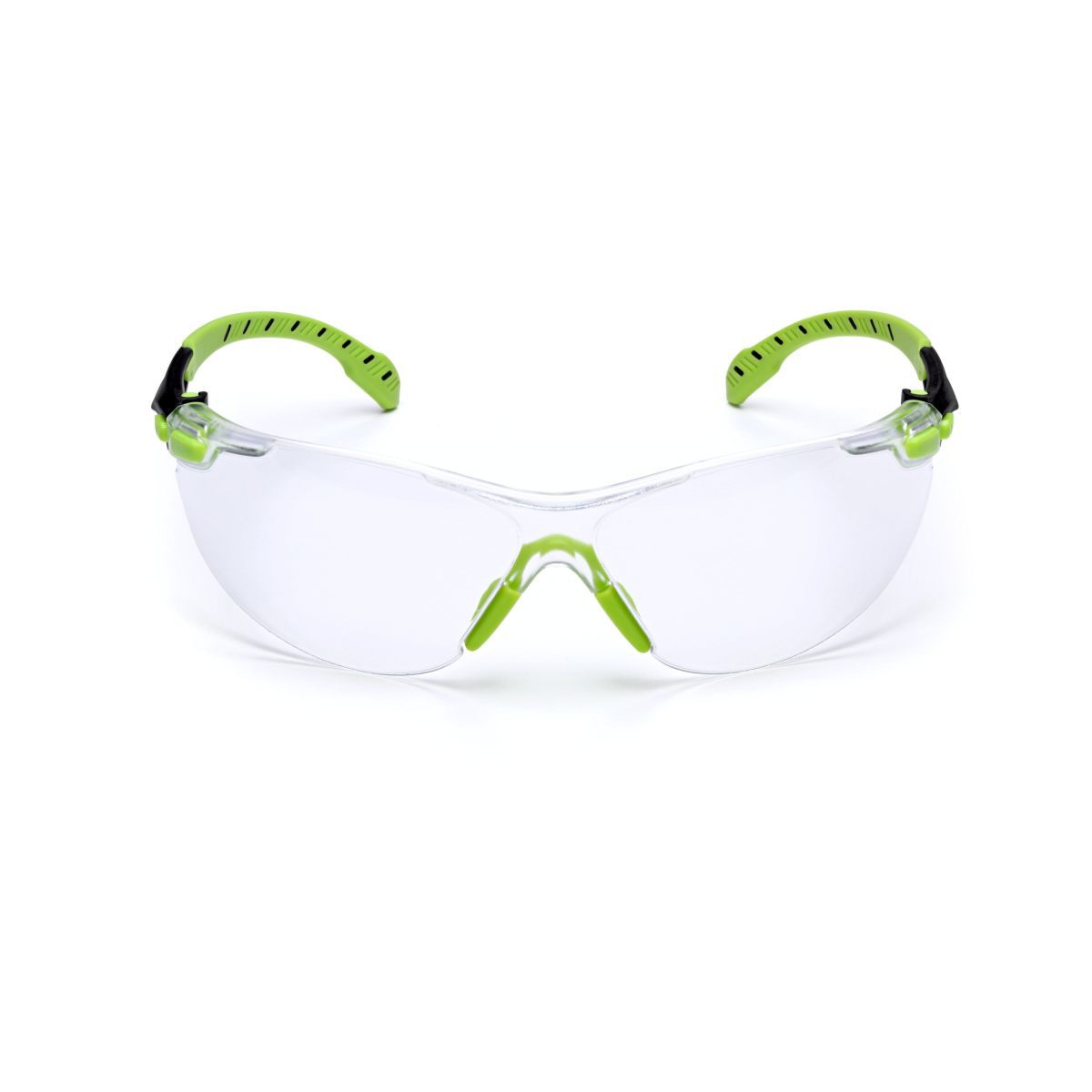 3M™ Solus™ 1000-Series Safety Glasses S1201SGAF, Green/Black, Clear Scotchgard™ Anti-Fog Lens (Availability restrictions apply.)