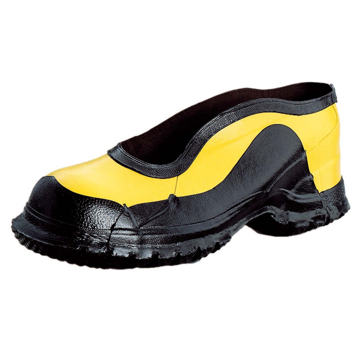 Honeywell Size 14 Salisbury Black/Yellow Rubber No Buckle Deep Heel Storm Overshoes With Fabric Lining