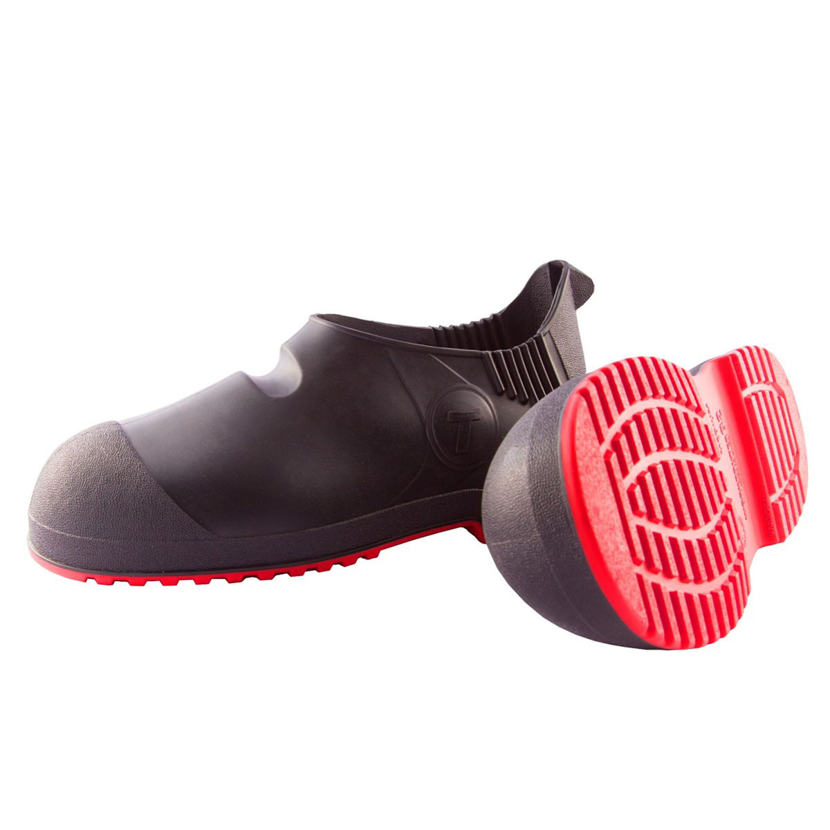 RADNOR Medium BlackRed 5 12 PVC Overshoes RAD64053000 for sale online at autumn supply