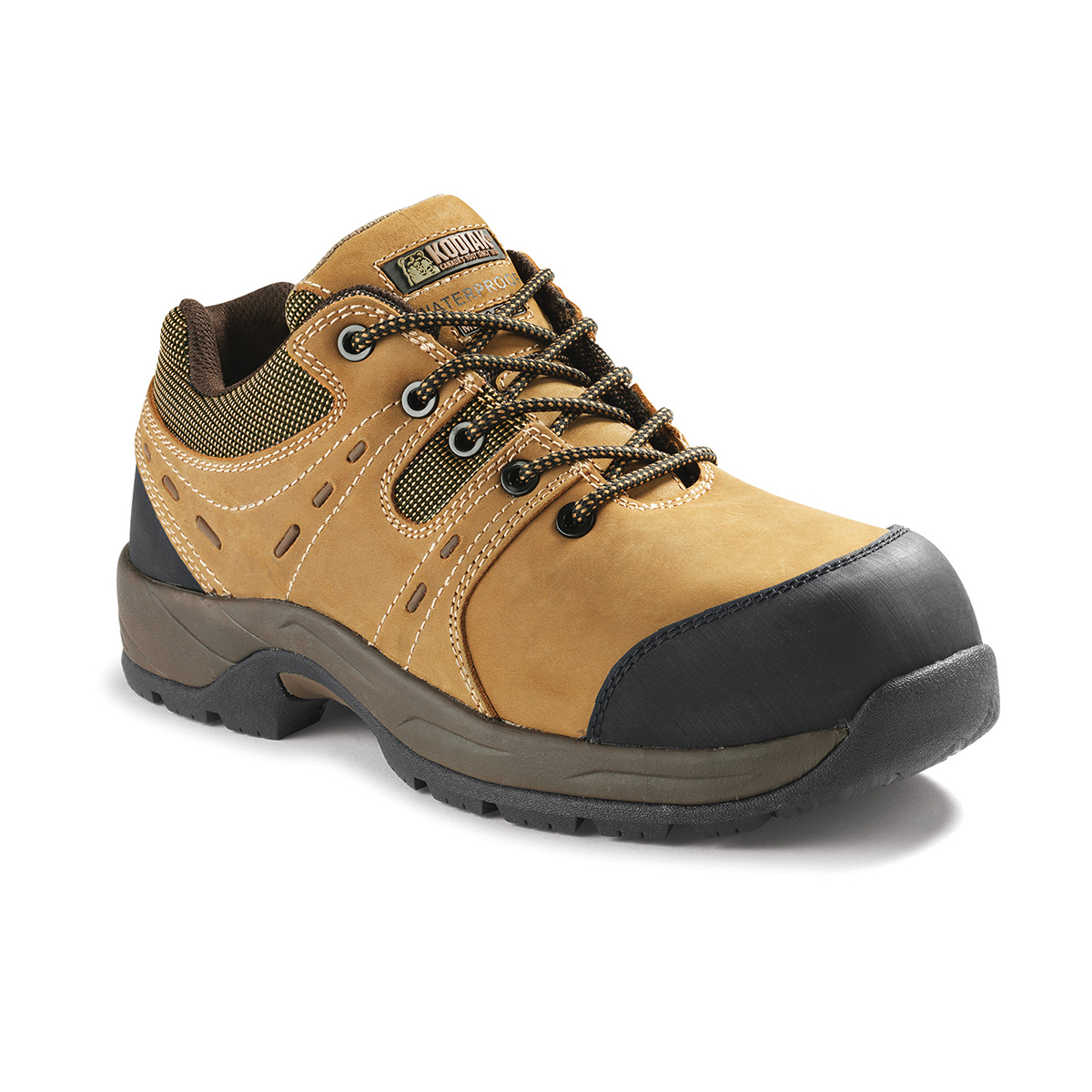 Kodiak® Size 12 Brown Trail Leather Composite Toe Hikers Shoes With EVA Midsole And Slip And Oil Resistant Outsole