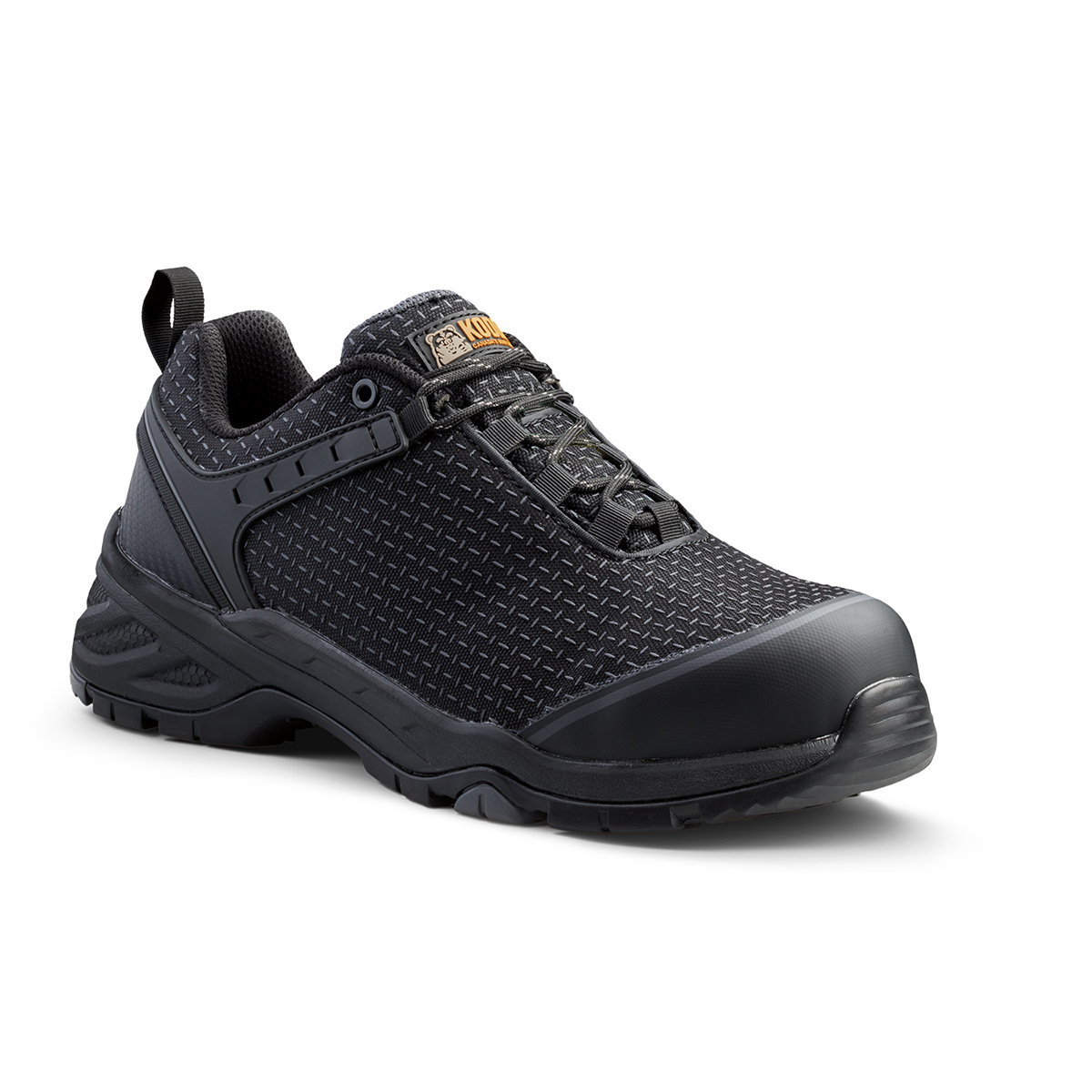 Kodiak® Size 9 1/2W Black Rambler Nylon/Leather Composite Toe Hikers Shoes With EVA Midsole And Slip And Oil Resistant Outsole