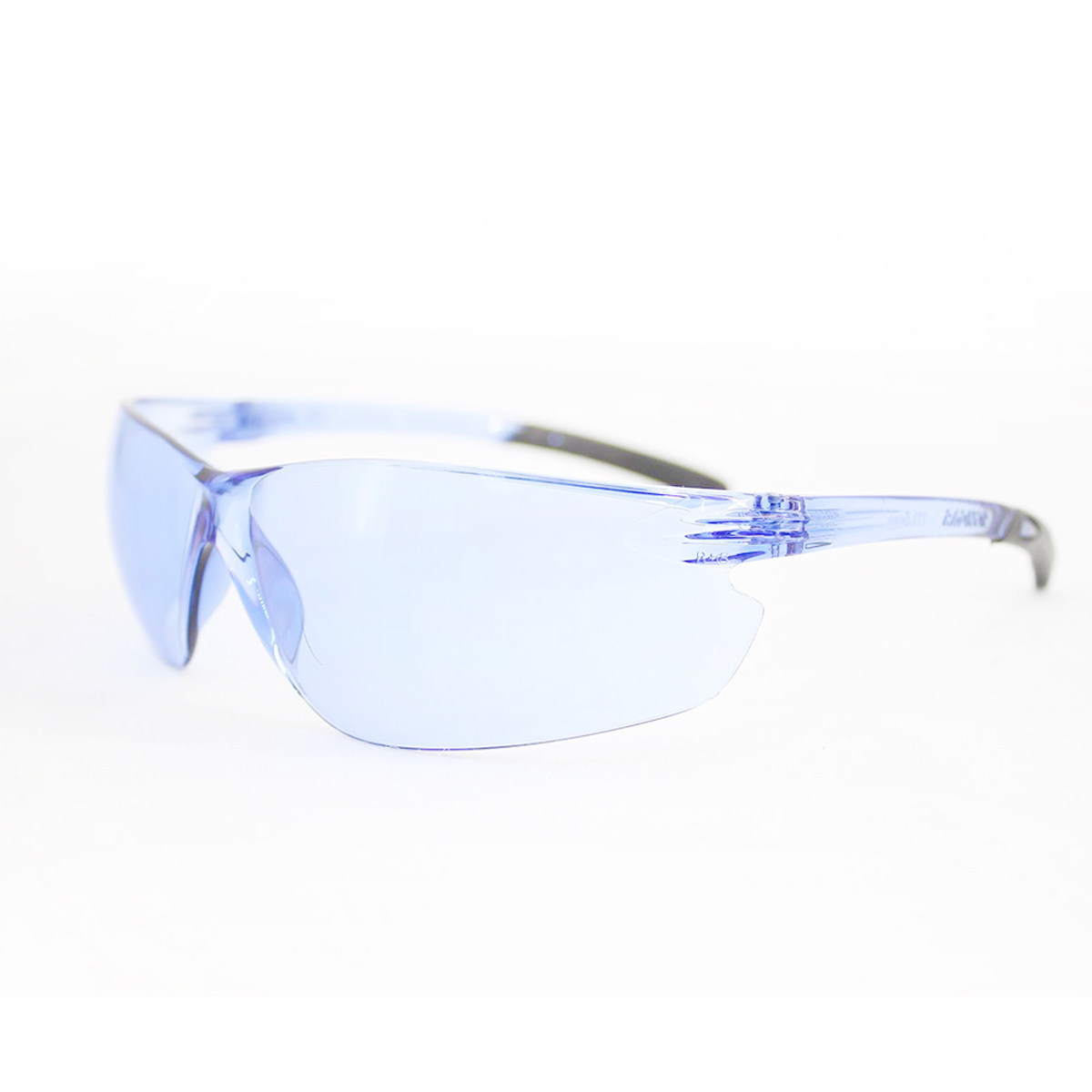 RADNOR® Classic Plus Blue Frameless Safety Glasses With Blue Polycarbonate Anti-Scratch/Hard Coat Lens (Availability restriction