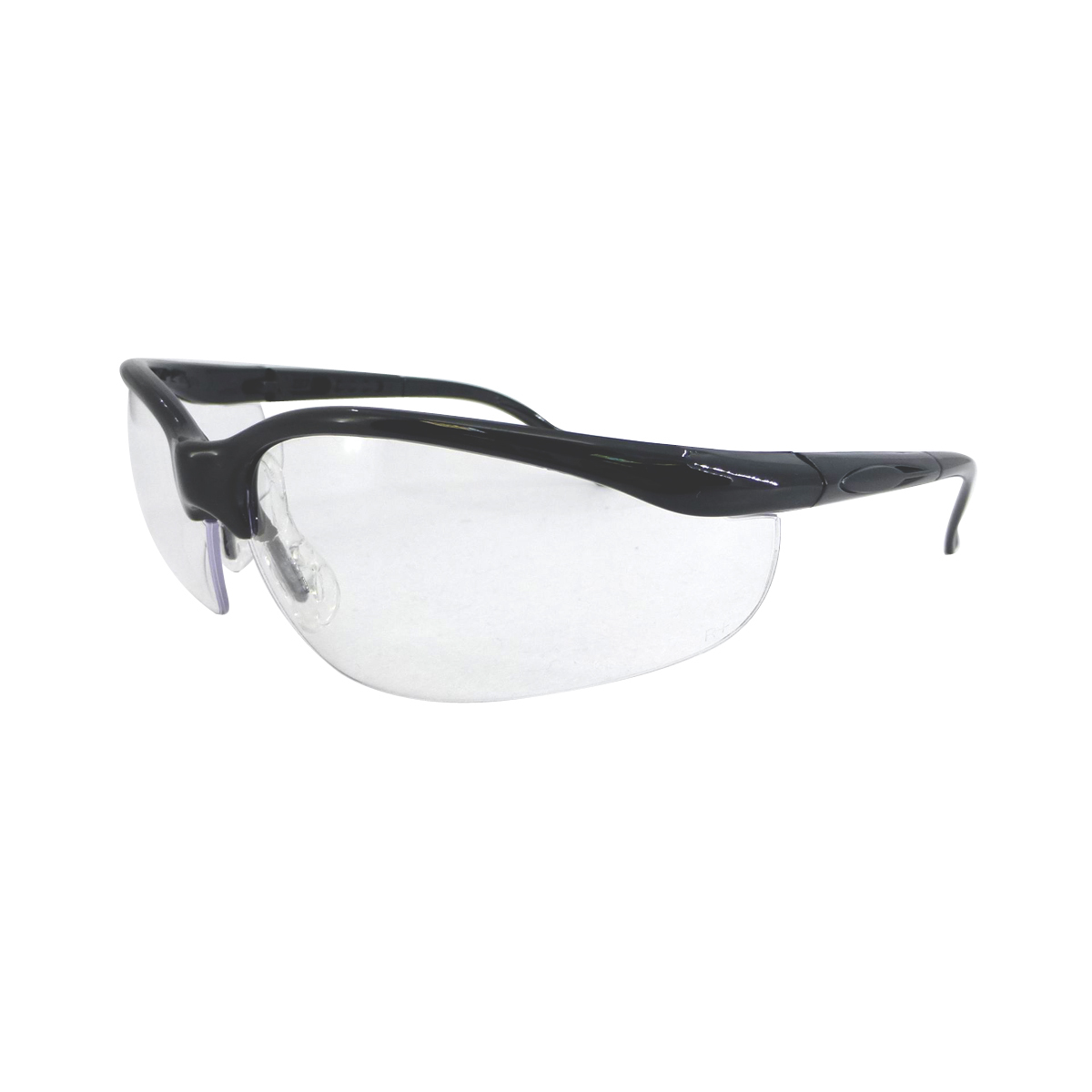 RADNOR® Motion Black Safety Glasses With Clear Polycarbonate Anti-Scratch Lens (Availability restrictions apply.)