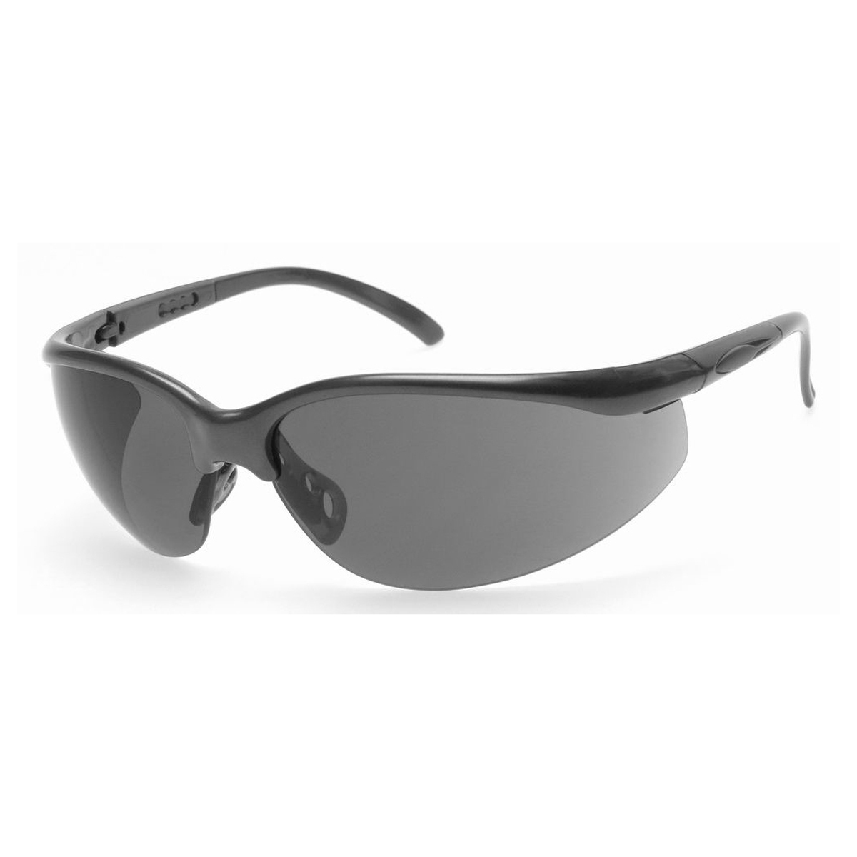 RADNOR® Motion Black Safety Glasses With Gray Polycarbonate Anti-Scratch Lens (Availability restrictions apply.)