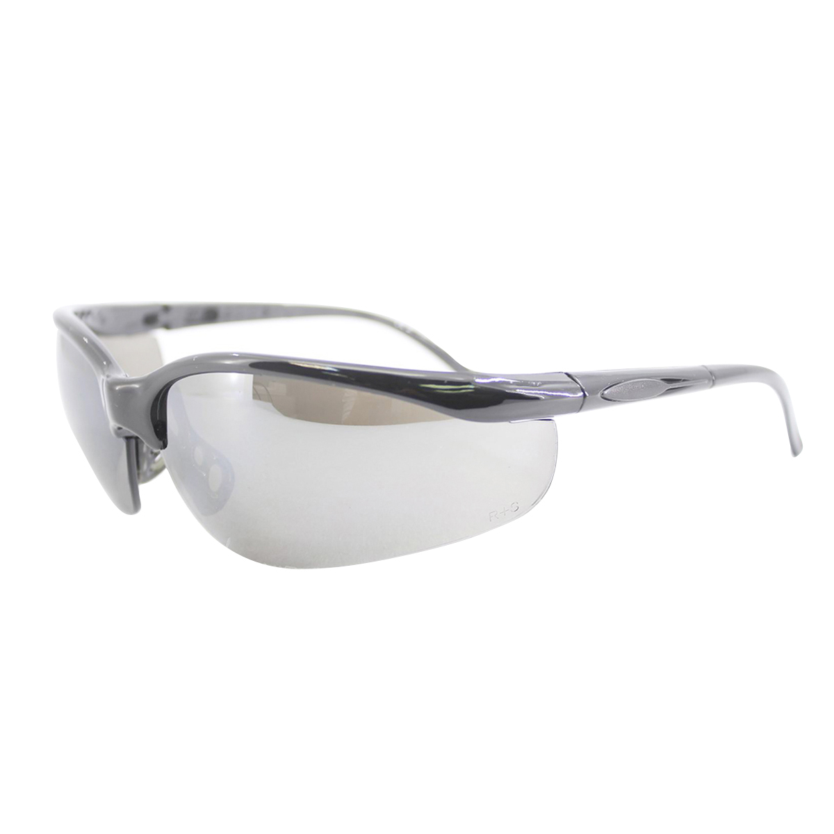 RADNOR Motion Black Safety Glasses With Silver Polyca RAD64051239 for sale online at autumn supply