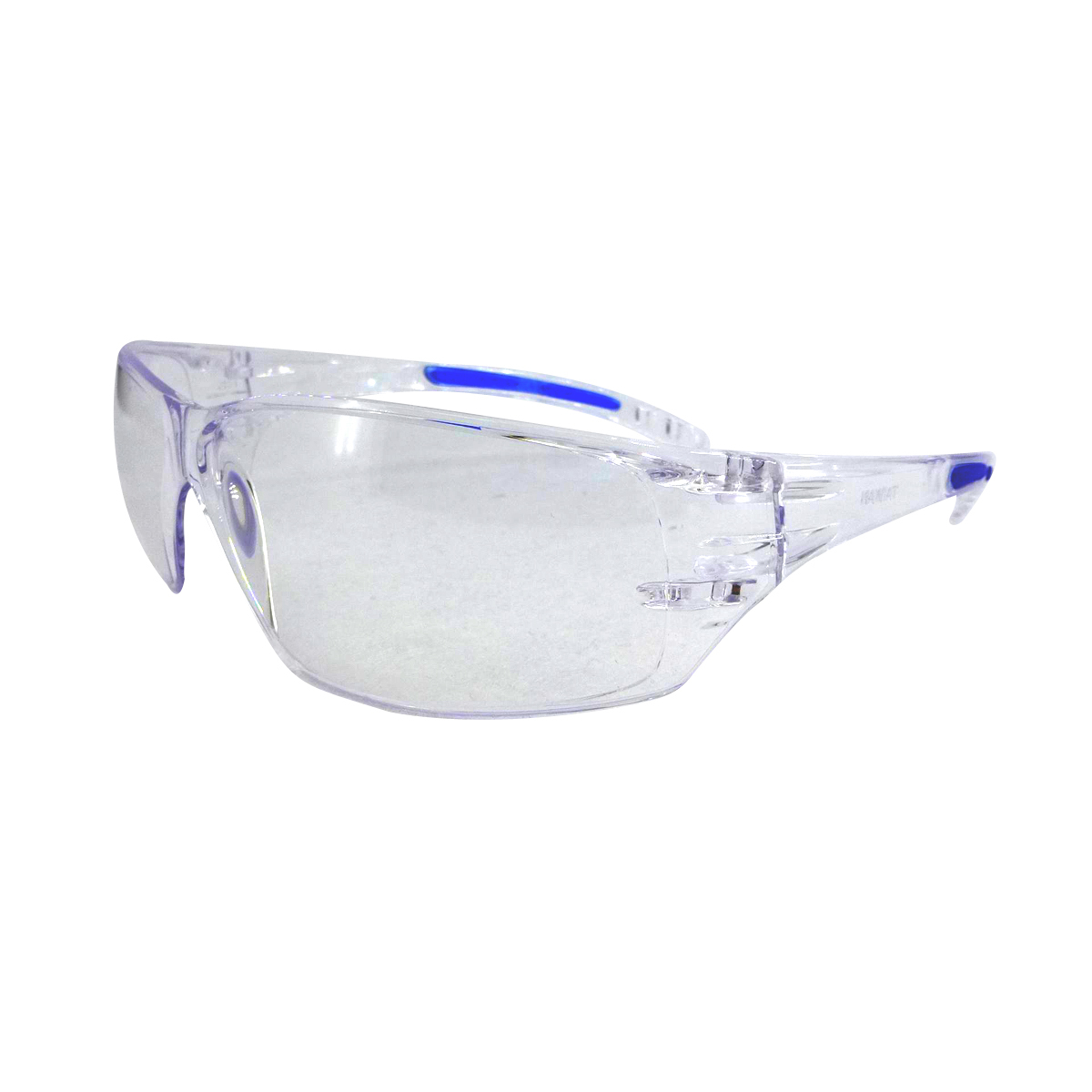 RADNOR® Cobalt Classic Clear Frameless Safety Glasses With Clear Polycarbonate Anti-Fog/Anti-Scratch Lens And Flexible Cushioned