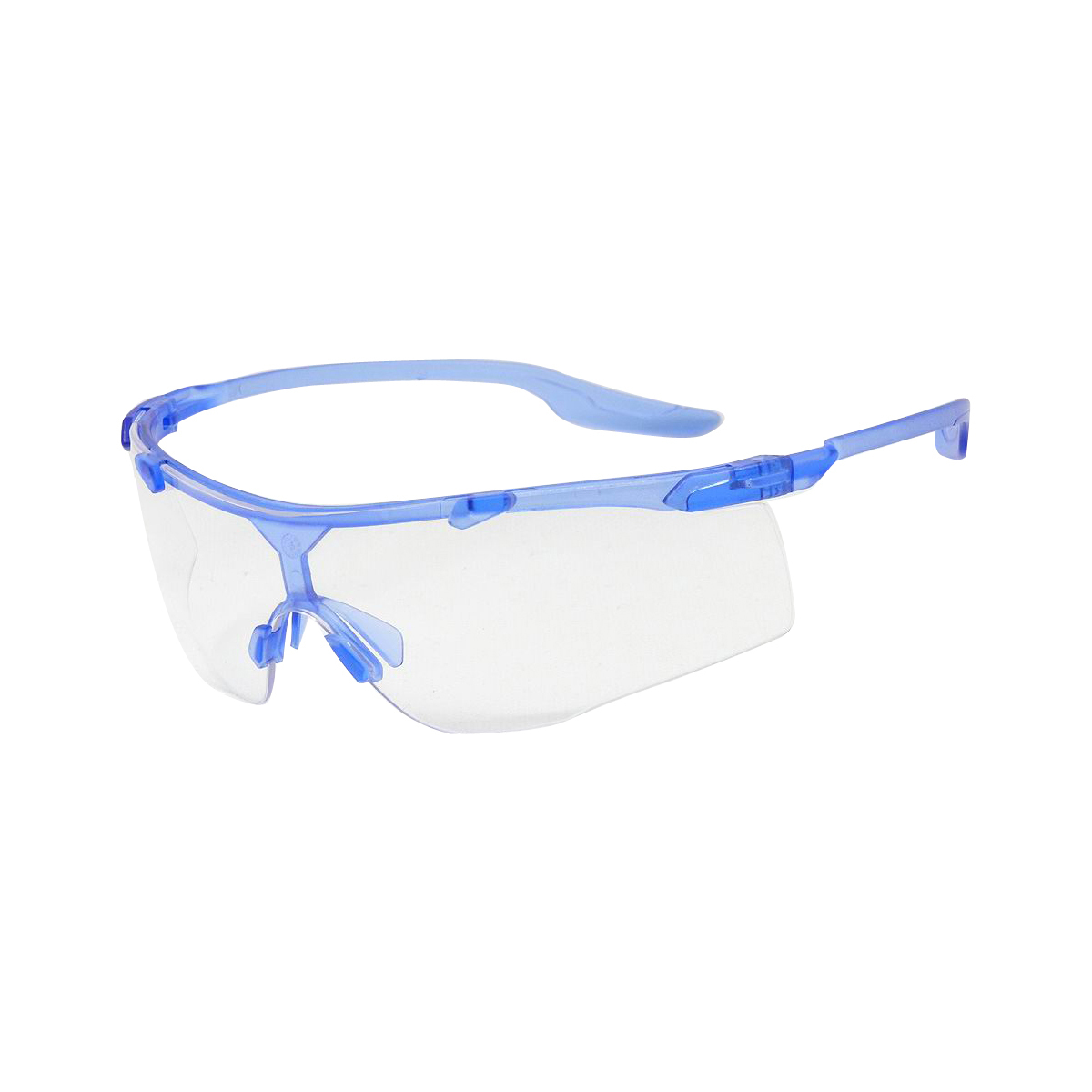 RADNOR® Saffire™ Blue Safety Glasses With Clear Polycarbonate Anti-Scratch Lens (Availability restrictions apply.)