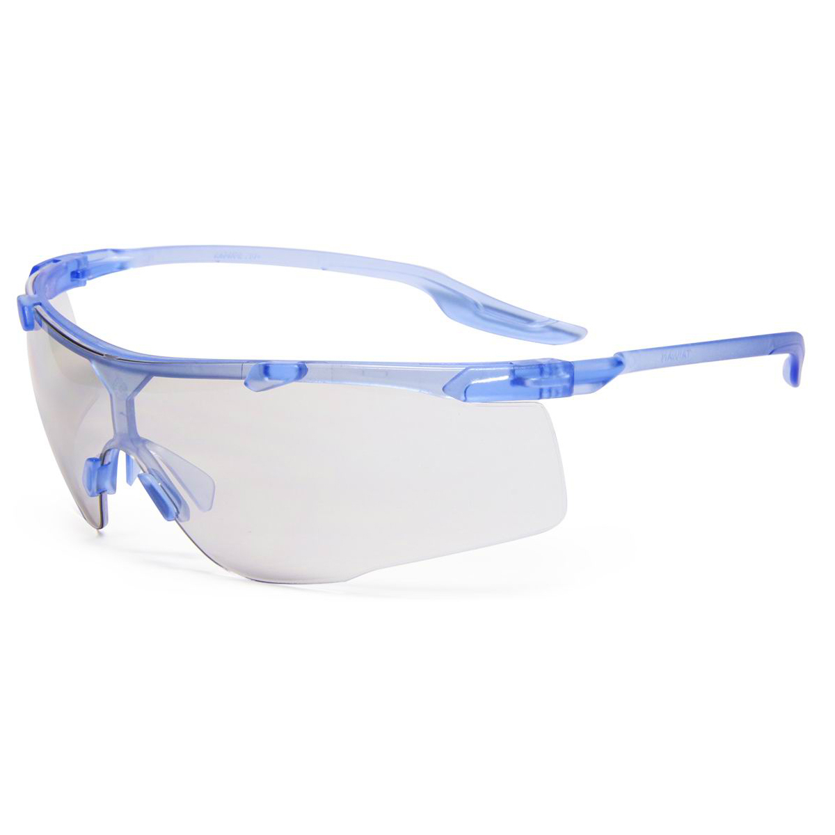 RADNOR® Saffire™ Blue Safety Glasses With Gray Polycarbonate Anti-Scratch Lens (Availability restrictions apply.)